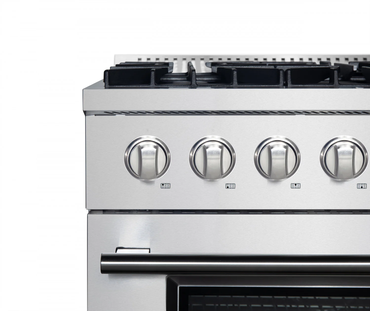 Forno Marco 36" Stainless Steel Dual Fuel Range with True Convection (5.36 Cu. Ft.) - FFSGS6197-36 - Image 12