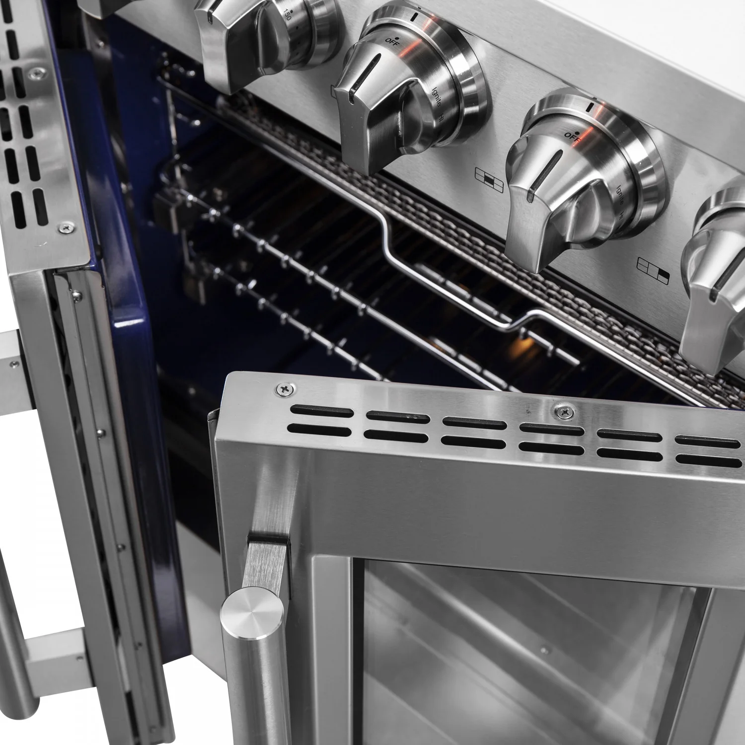 Forno Massimo 30" Stainless Steel French Door Freestanding Gas Range (4.32 Cu. Ft.) - FFSGS6439-30 - Image 12