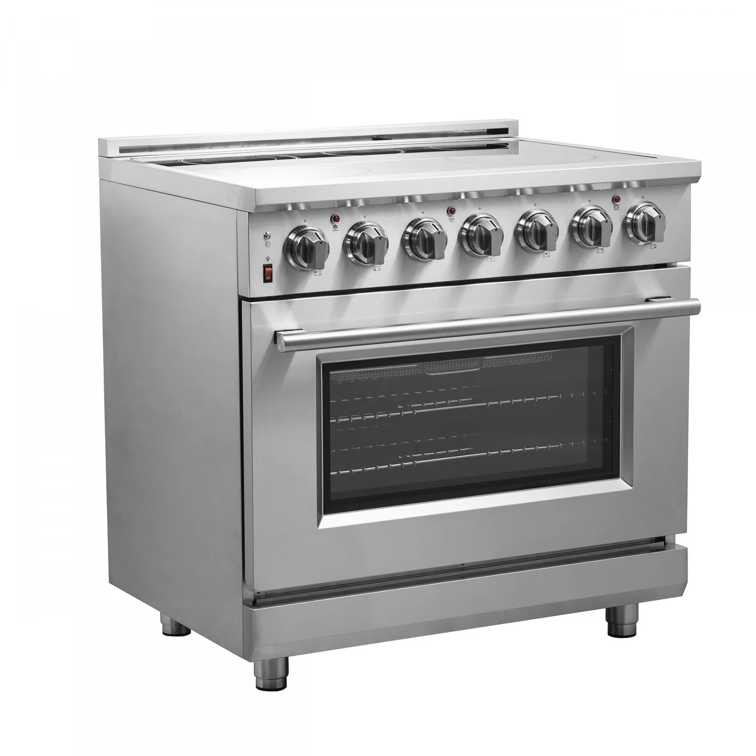 Forno Massimo 36" Stainless Steel Freestanding Electric Range with True Convection and Air Fry (5.36 Cu. Ft.) - FFSEL6020-36 - Image 2
