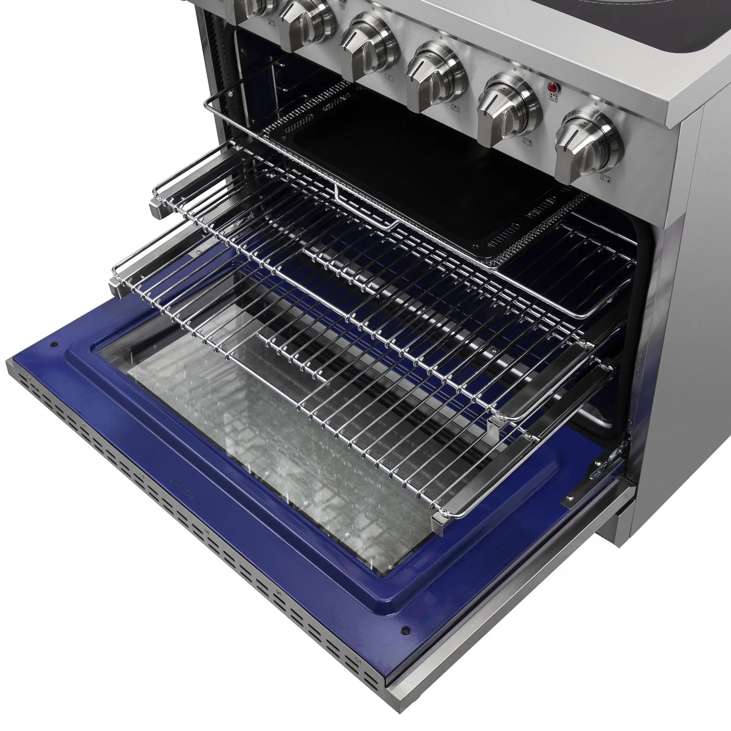 Forno Massimo 36" Stainless Steel Freestanding Electric Range with True Convection and Air Fry (5.36 Cu. Ft.) - FFSEL6020-36 - Image 7