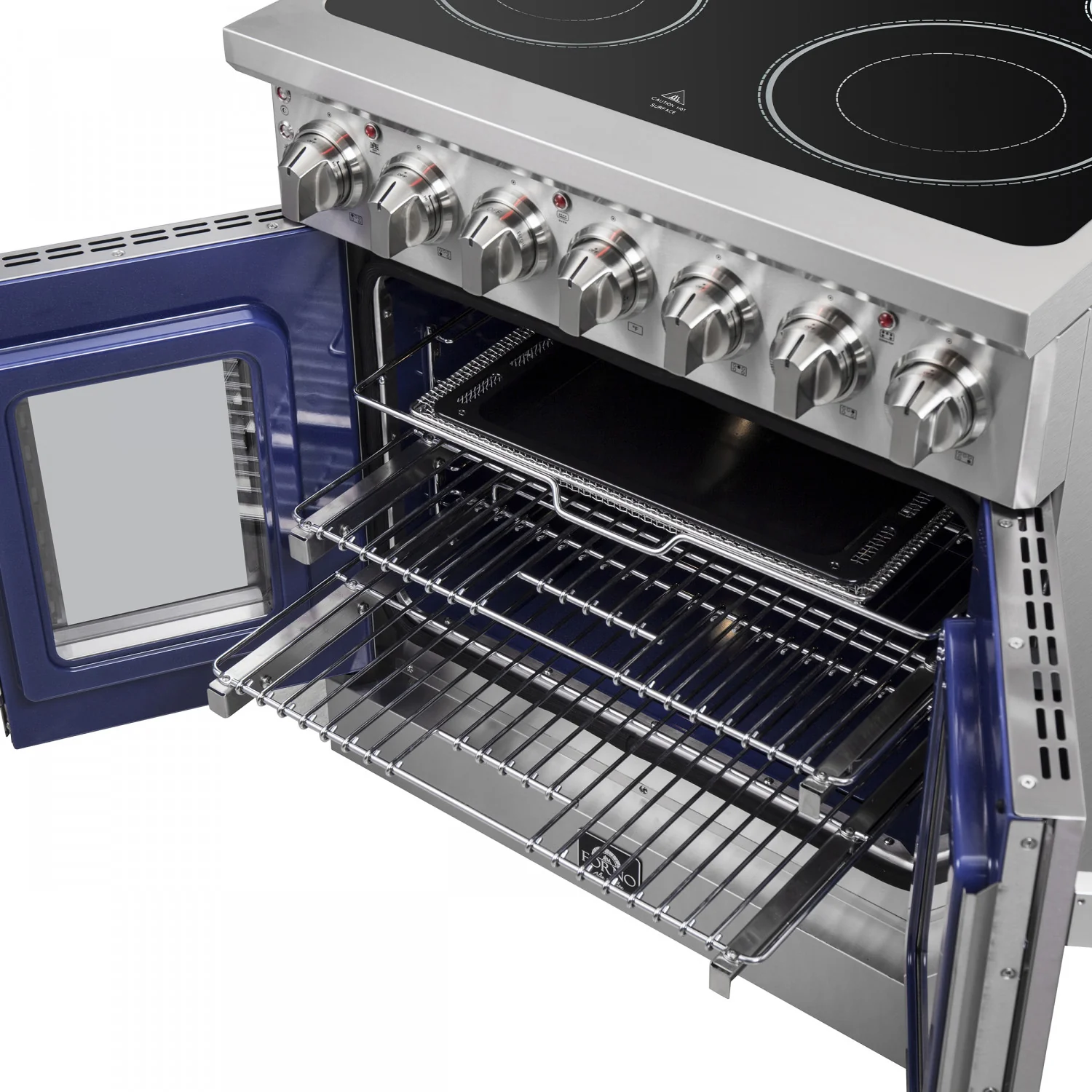 Forno Massimo Stainless Steel Freestanding Electric Range with Air Fryer (4.32 Cu. Ft.) - FFSEL6955-30 - Image 10