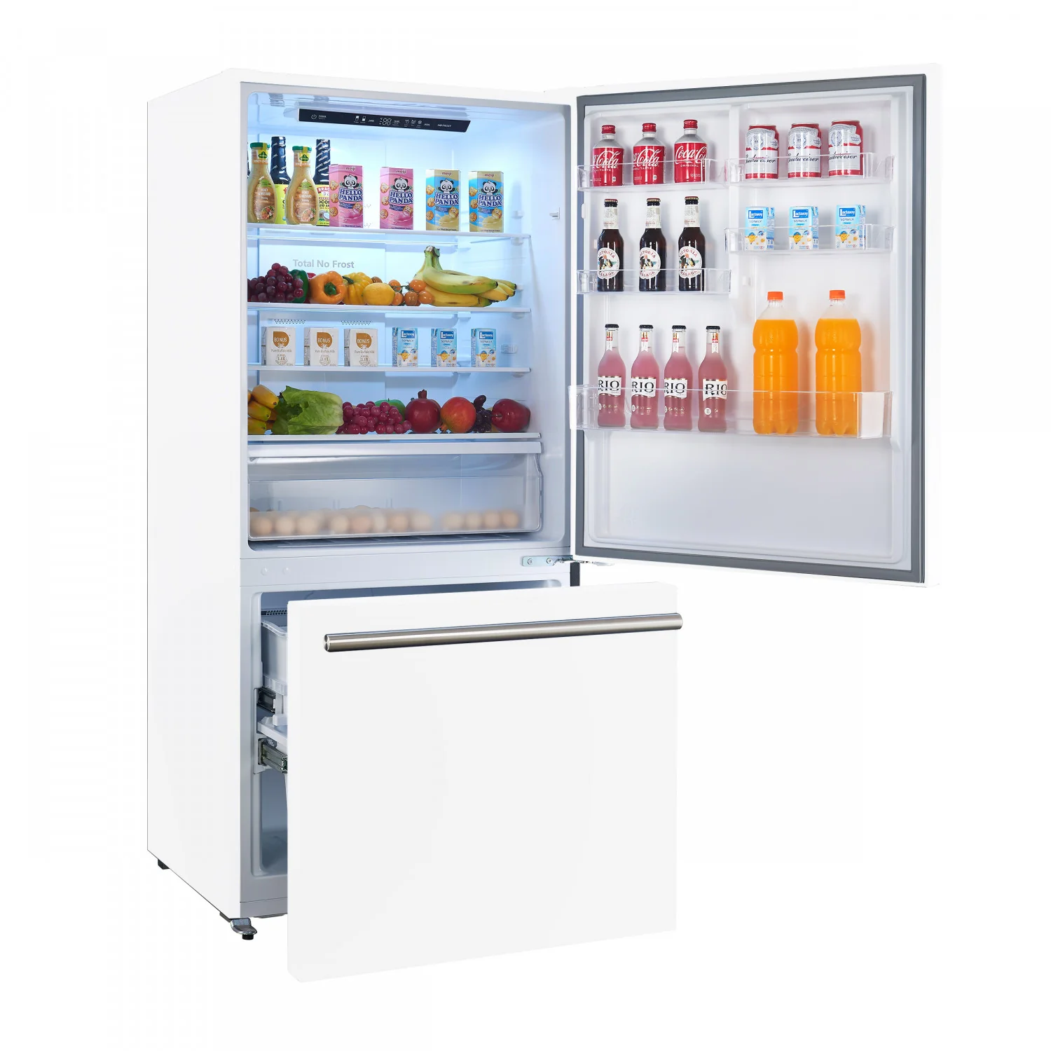 Forno Milano 31" 17.2 Cu.Ft. White Bottom Freezer Refrigerator with Right Swing Door - FFFFD1785-31WHT - Image 3