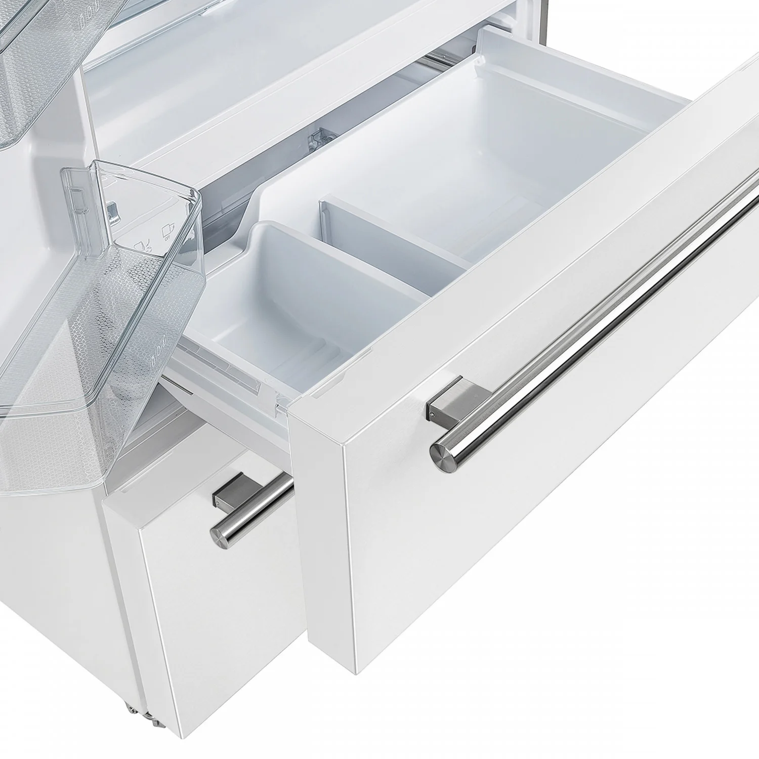 Forno Moena 36" 19.2 Cu.Ft. White Counter-Depth French Door Refrigerator with Ice Maker - FFRBI1820-36WHT - Image 11