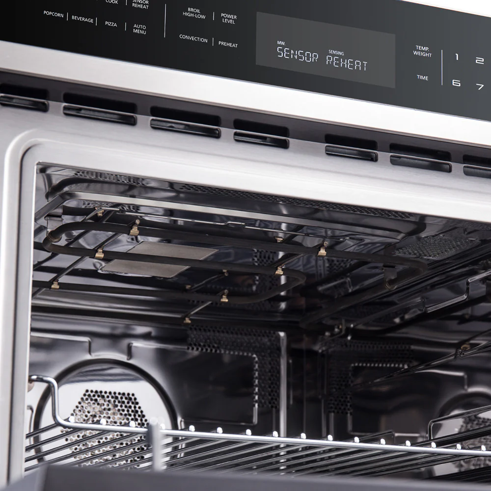 Forno Oliena Stainless Steel 30" Built-In Microwave Convection Oven (1.6 Cu. Ft.) - FMWDR3093-30 - Image 6