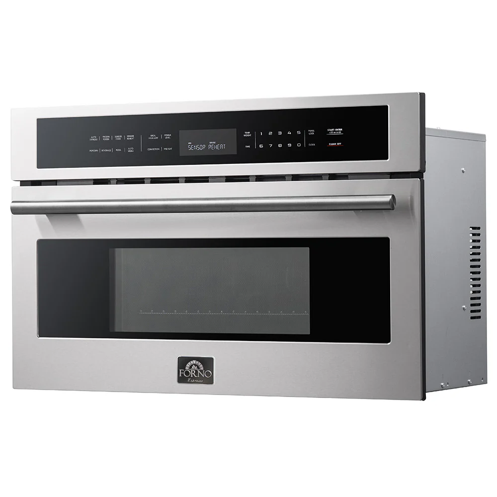 Forno Oliena Stainless Steel 30" Built-In Microwave Convection Oven (1.6 Cu. Ft.) - FMWDR3093-30 - Image 7