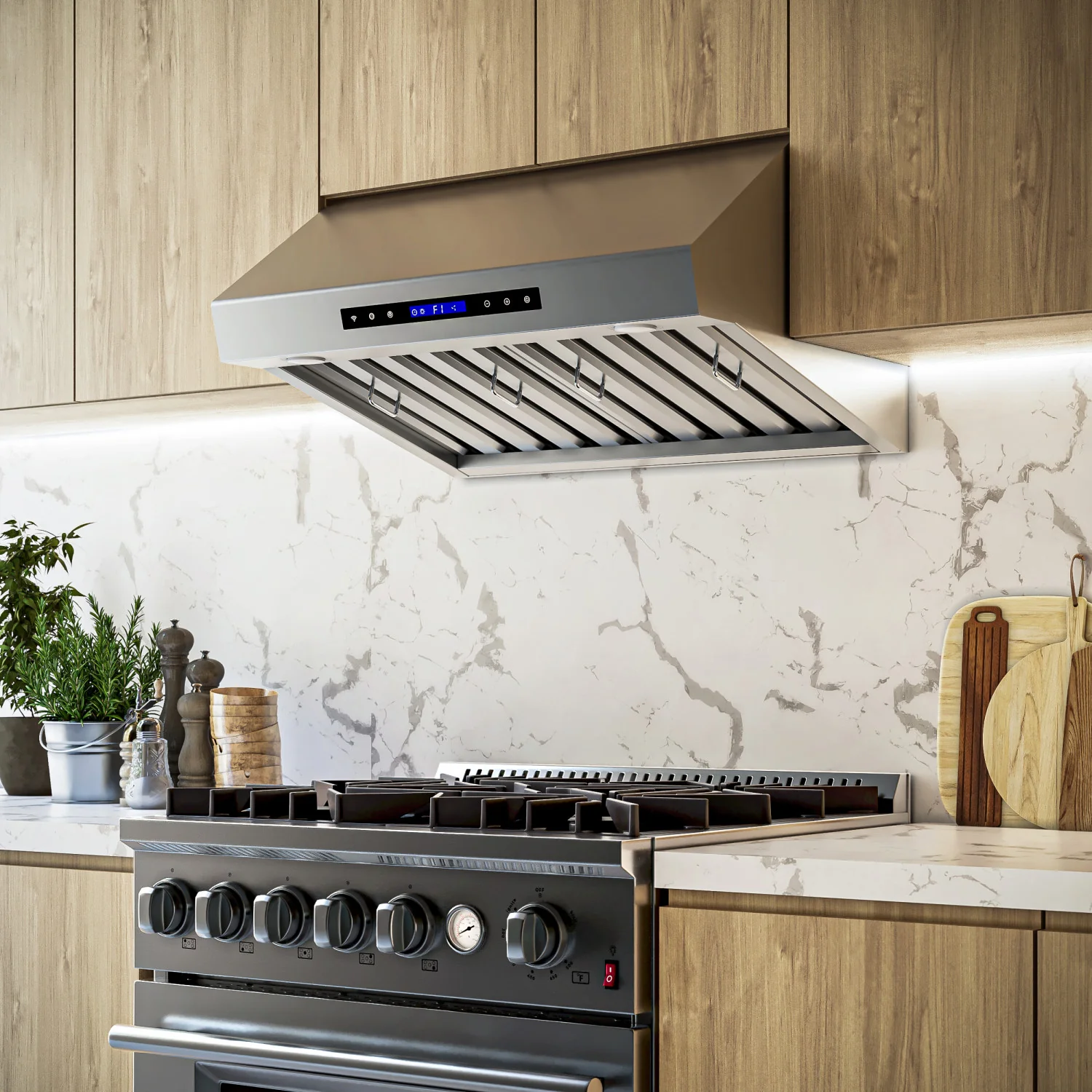 Forno Palazzo Stainless Steel 30" 500 CFM Wall Mounted Range Hood - FRHWM5030-30 - Image 6