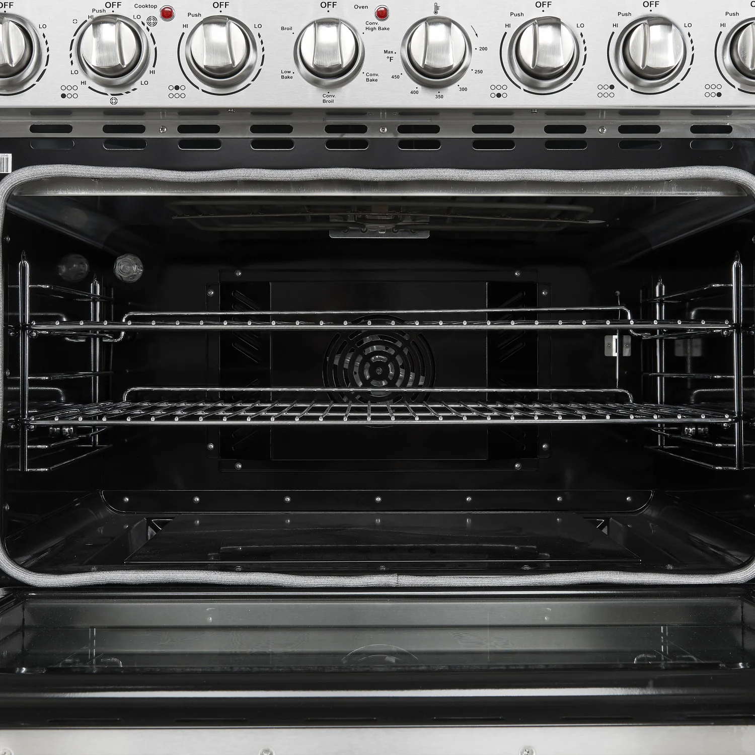 Forno Paolo 36" Stainless Steel Freestanding Electric Range with True Convection (5.44 Cu. Ft.) - FFSEL6011-36 - Image 3