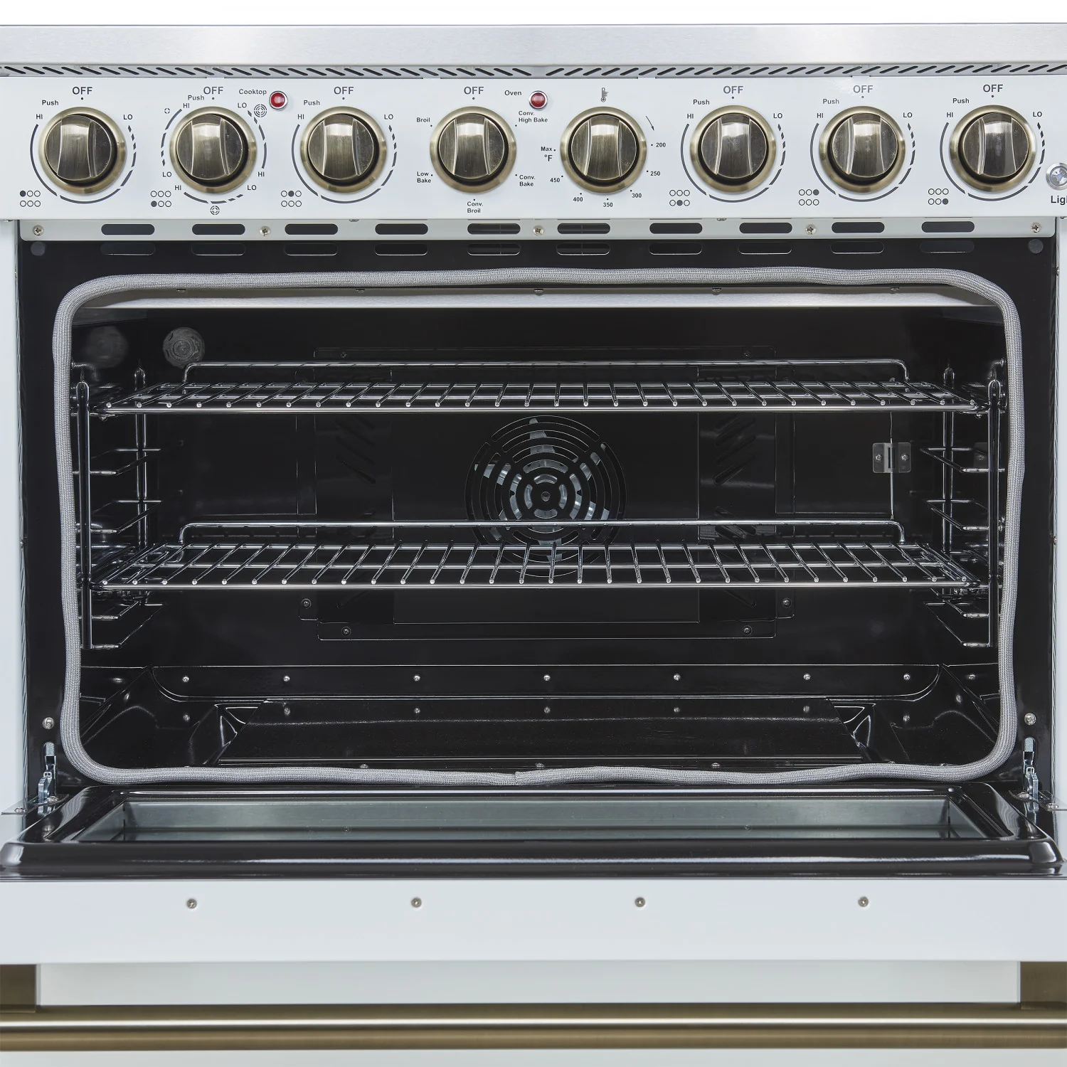 Forno Paolo 36" White Freestanding Electric Range with True Convection (5.44 Cu. Ft.) - FFSEL6011-36WHT - Image 3