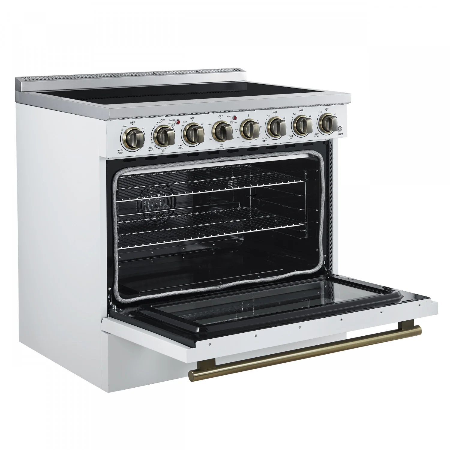 Forno Paolo 36" White Freestanding Electric Range with True Convection (5.44 Cu. Ft.) - FFSEL6011-36WHT - Image 6