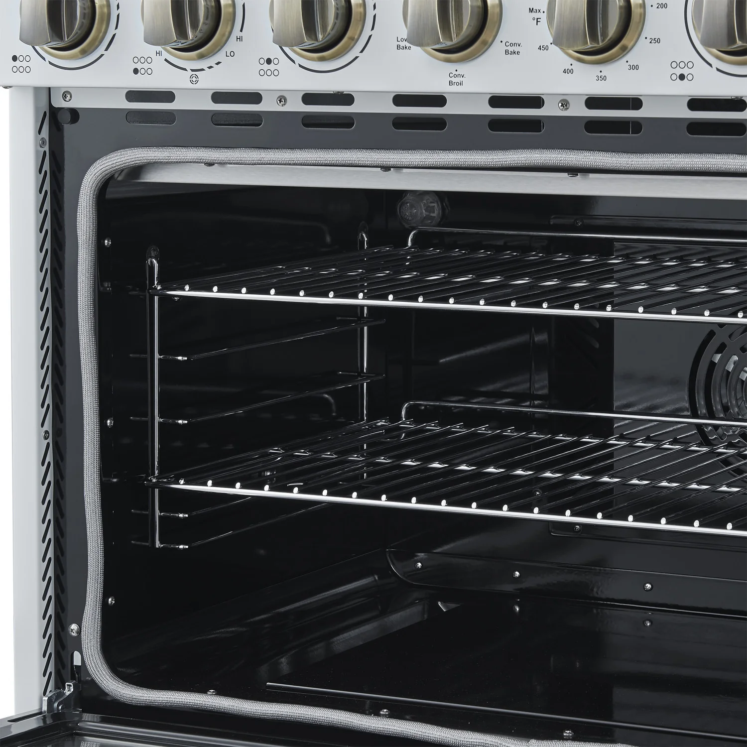 Forno Paolo 36" White Freestanding Electric Range with True Convection (5.44 Cu. Ft.) - FFSEL6011-36WHT - Image 9