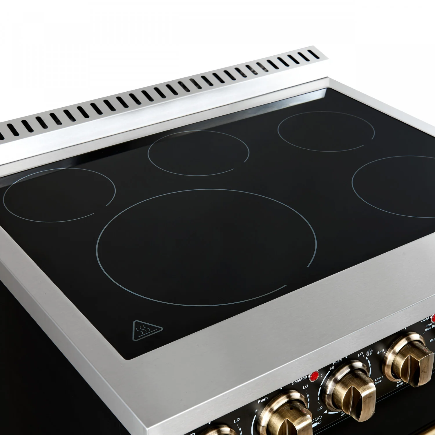 Forno Paolo Black Freestanding Electric Range with True Convection (4.38 Cu. Ft.) - FFSEL6011-30BLK - Image 6