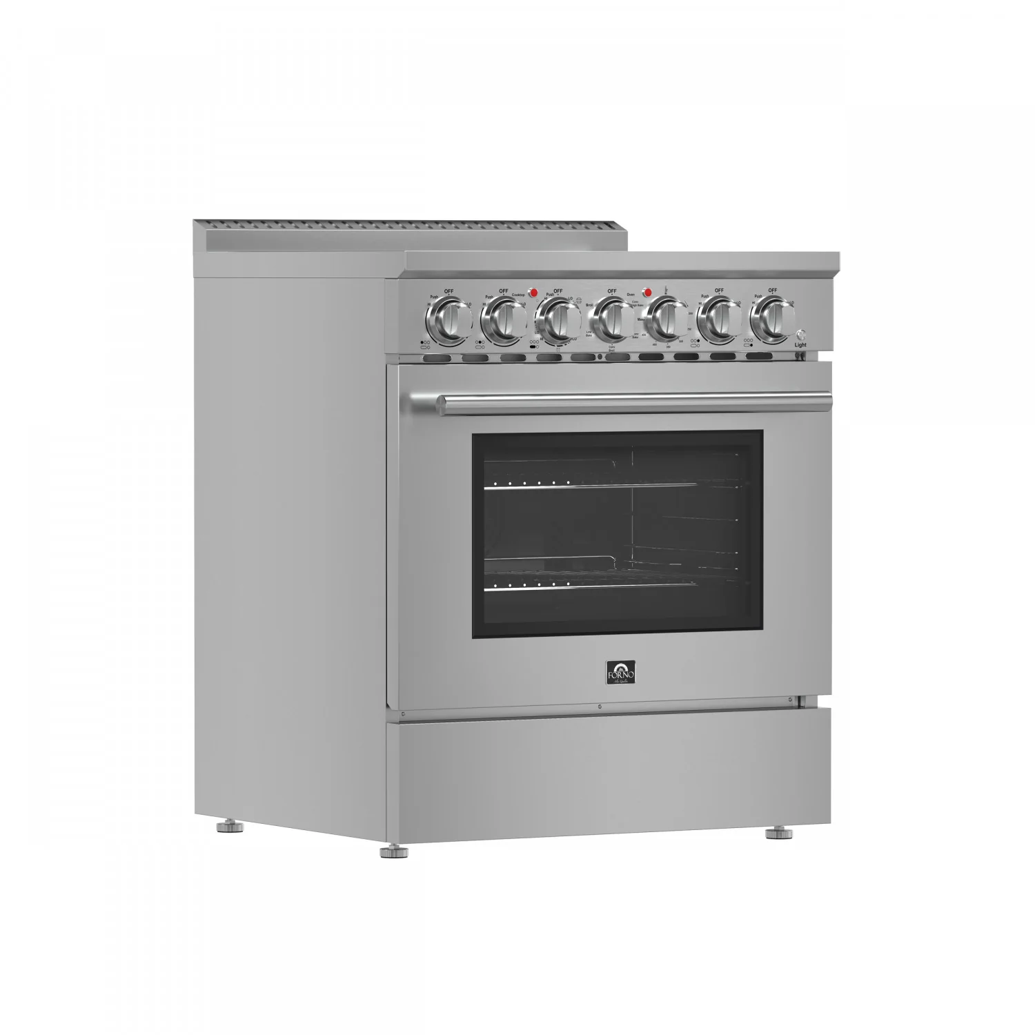 Forno Paolo Stainless Steel Freestanding Electric Range with True Convection (4.38 Cu. Ft.) - FFSEL6011-30 - Image 2