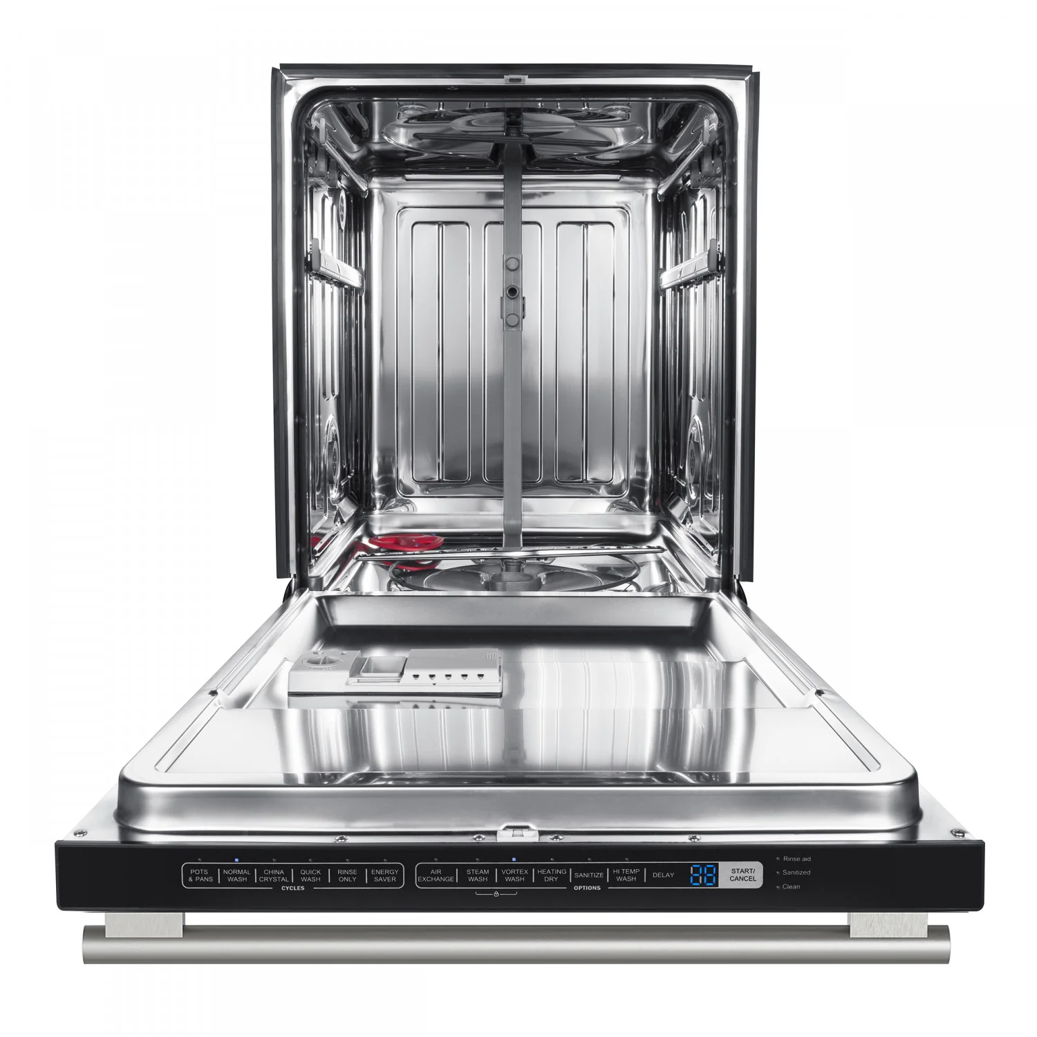 Forno Pozzo Black Built-in Top Control Dishwasher (49 dBa) - FDWBI8067-24BLK - Image 4