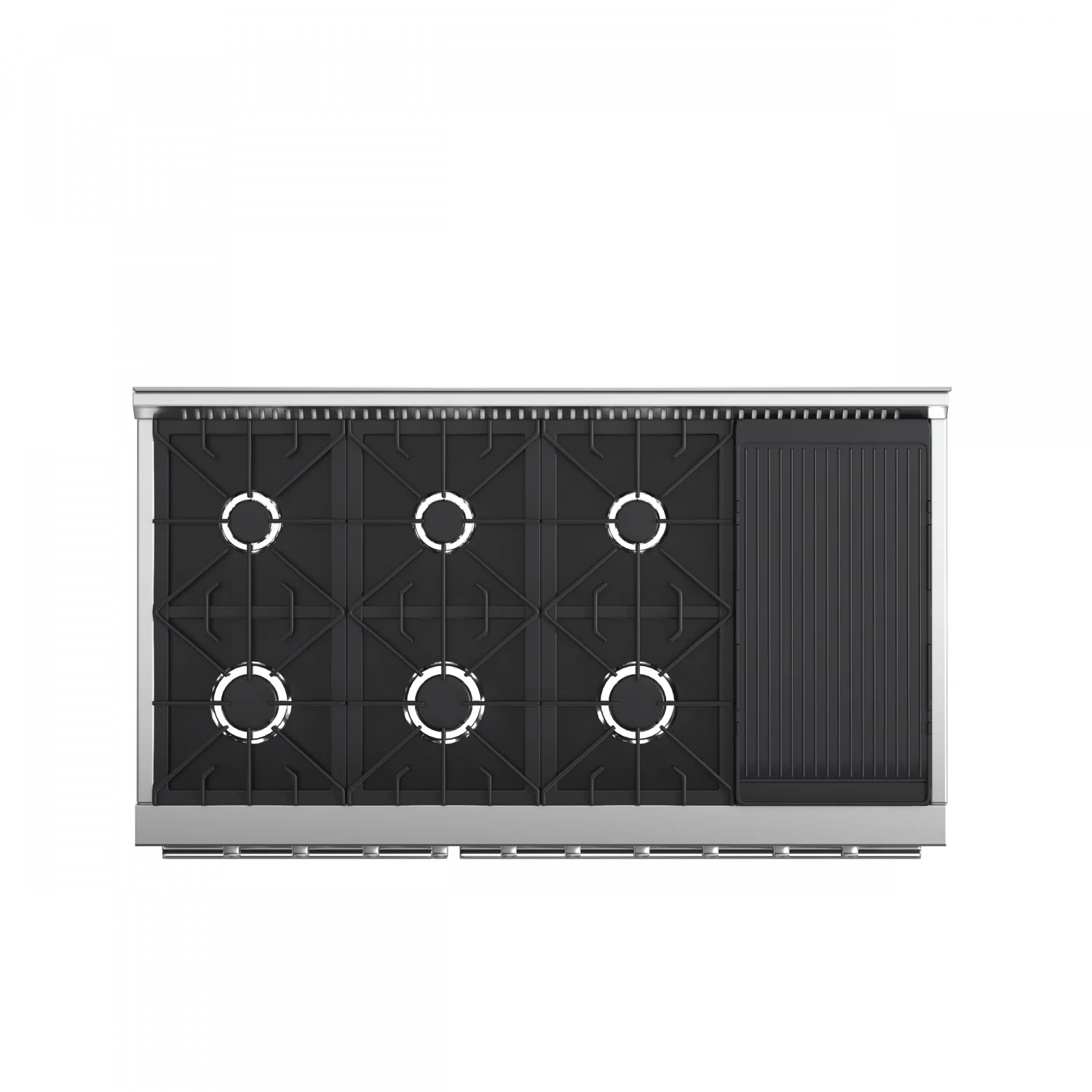 Forno Premium Stainless Steel Kitchen Package with 48" Gas Range and 2 28" Convertible Refrigerator/Freezer - FBDL-018-03CAUS - Image 4