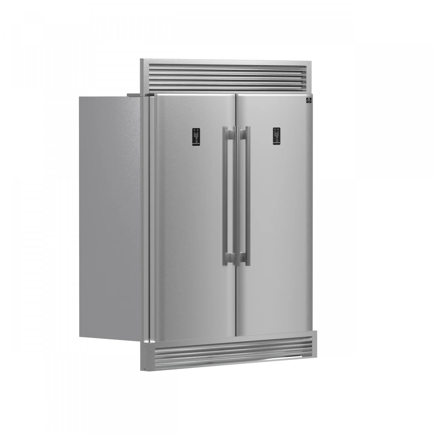Forno Premium Stainless Steel Kitchen Package with 48" Range and 56" Convertible Refrigerator/Freezer - FBDL-019-04CAUS - Image 4