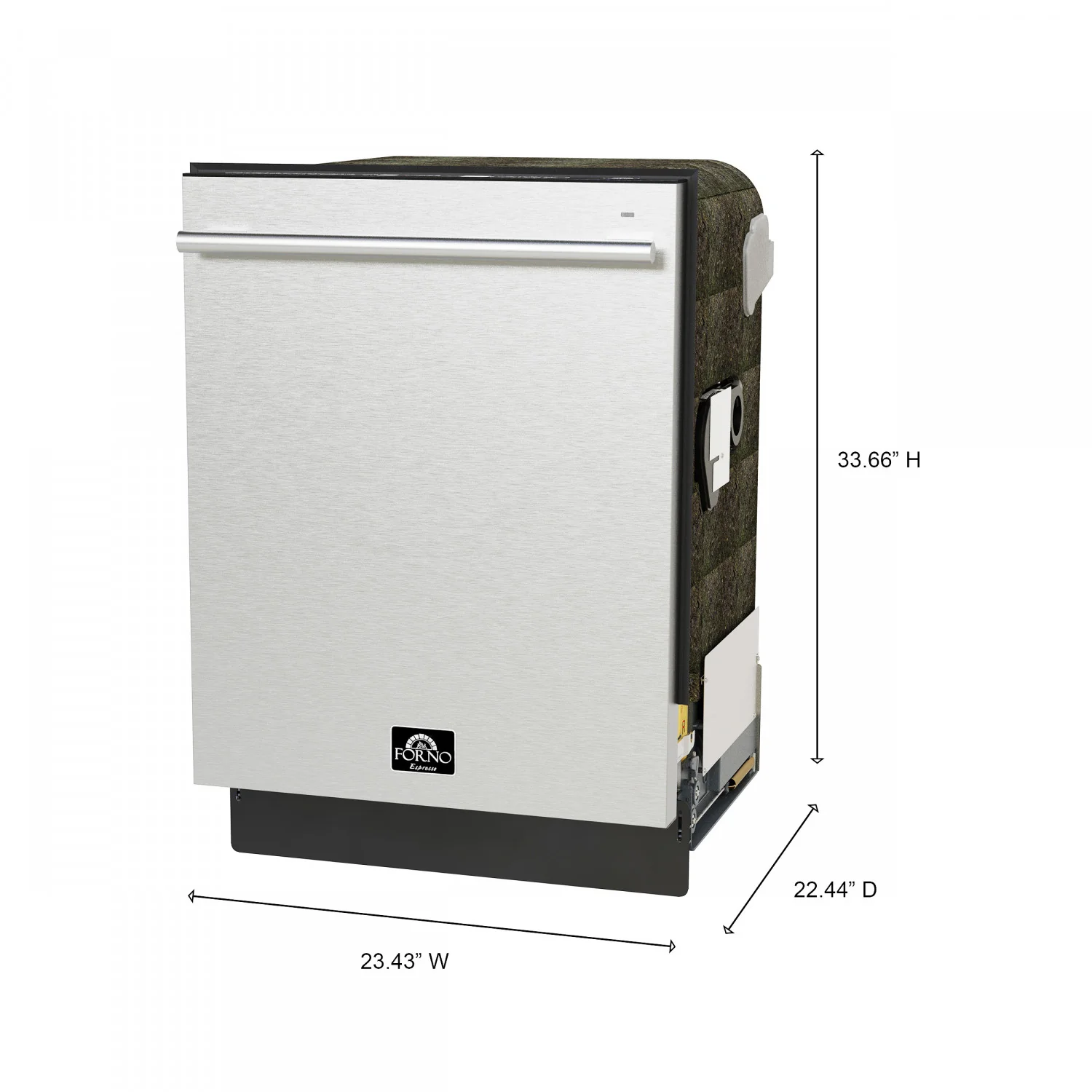 Forno Premium Stainless Steel Kitchen Package with Gas Range, Bottom Freezer Refrigerator and Dishwasher - FBDL-012-01CAUS - Image 2