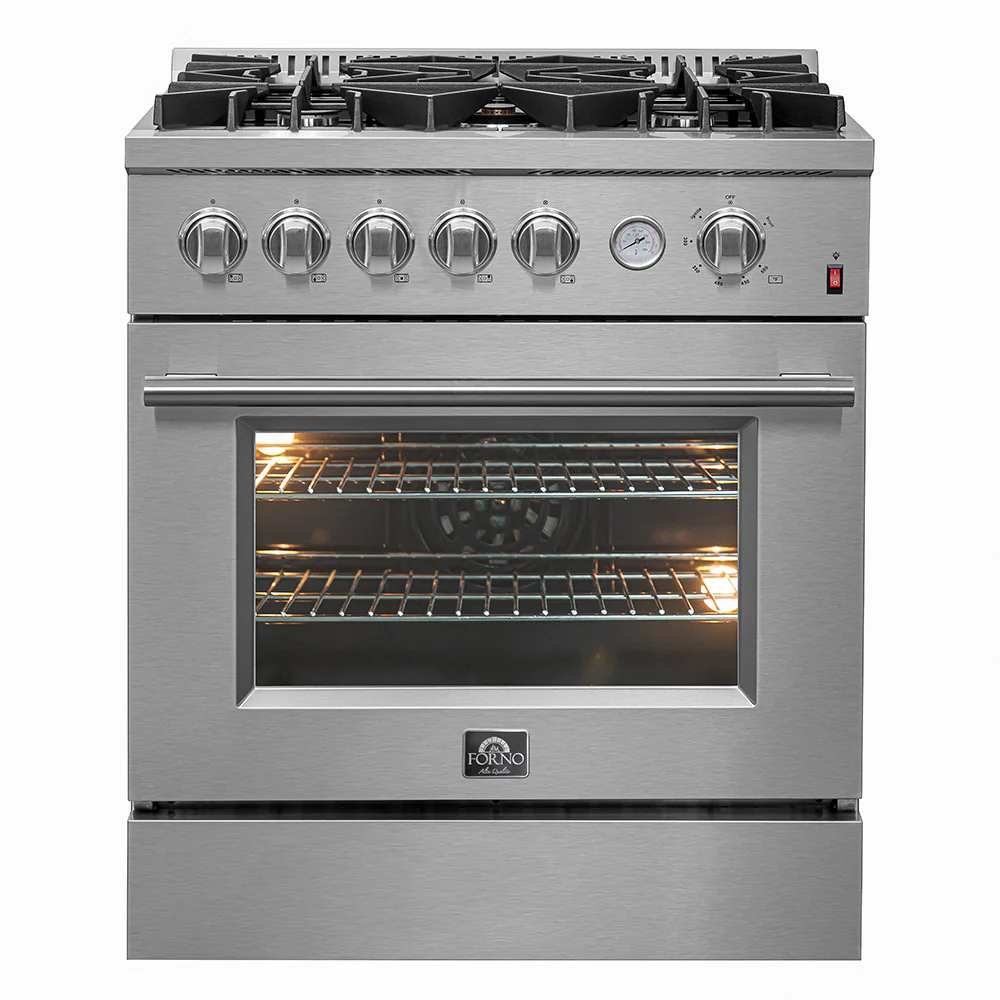 Forno Premium Stainless Steel Kitchen Package with Side-by-Side Refrigerator and Gas Range - FBDL-020-03-CAUS - Image 2