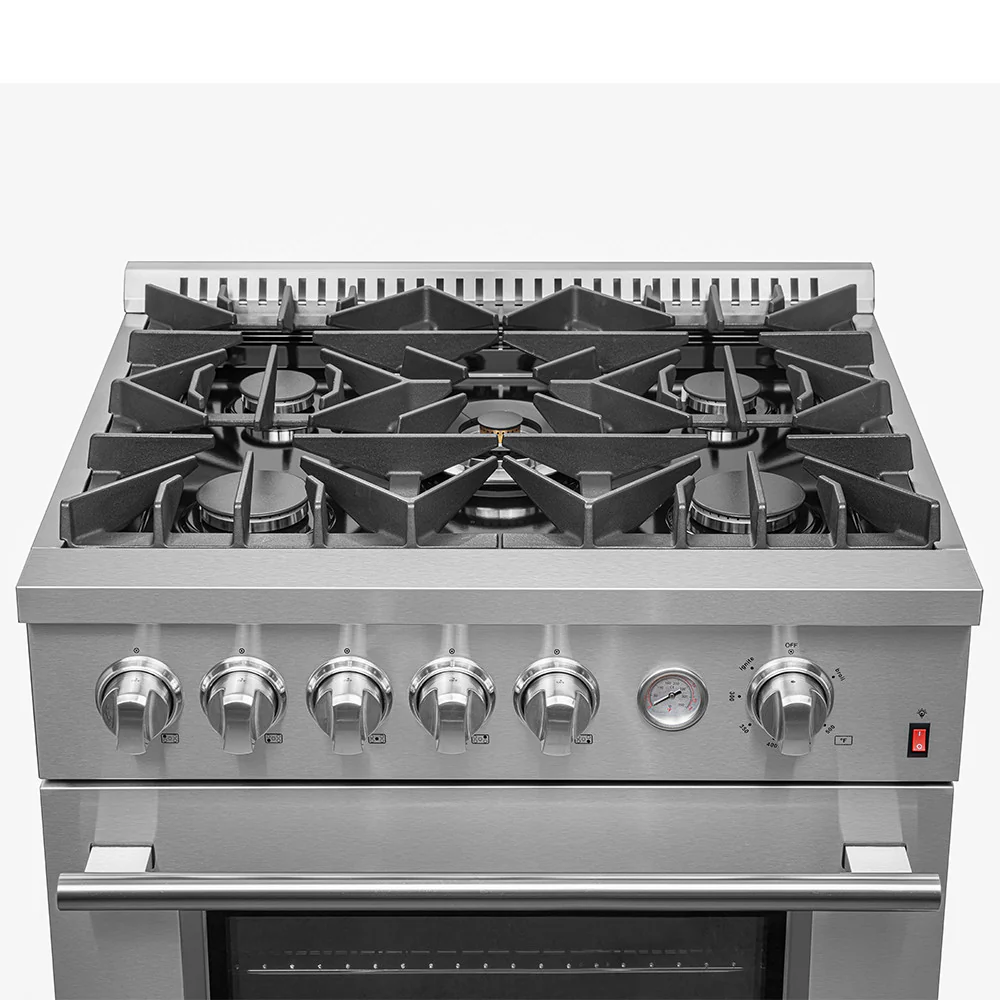 Forno Premium Stainless Steel Kitchen Package with Side-by-Side Refrigerator and Gas Range - FBDL-020-03-CAUS - Image 3