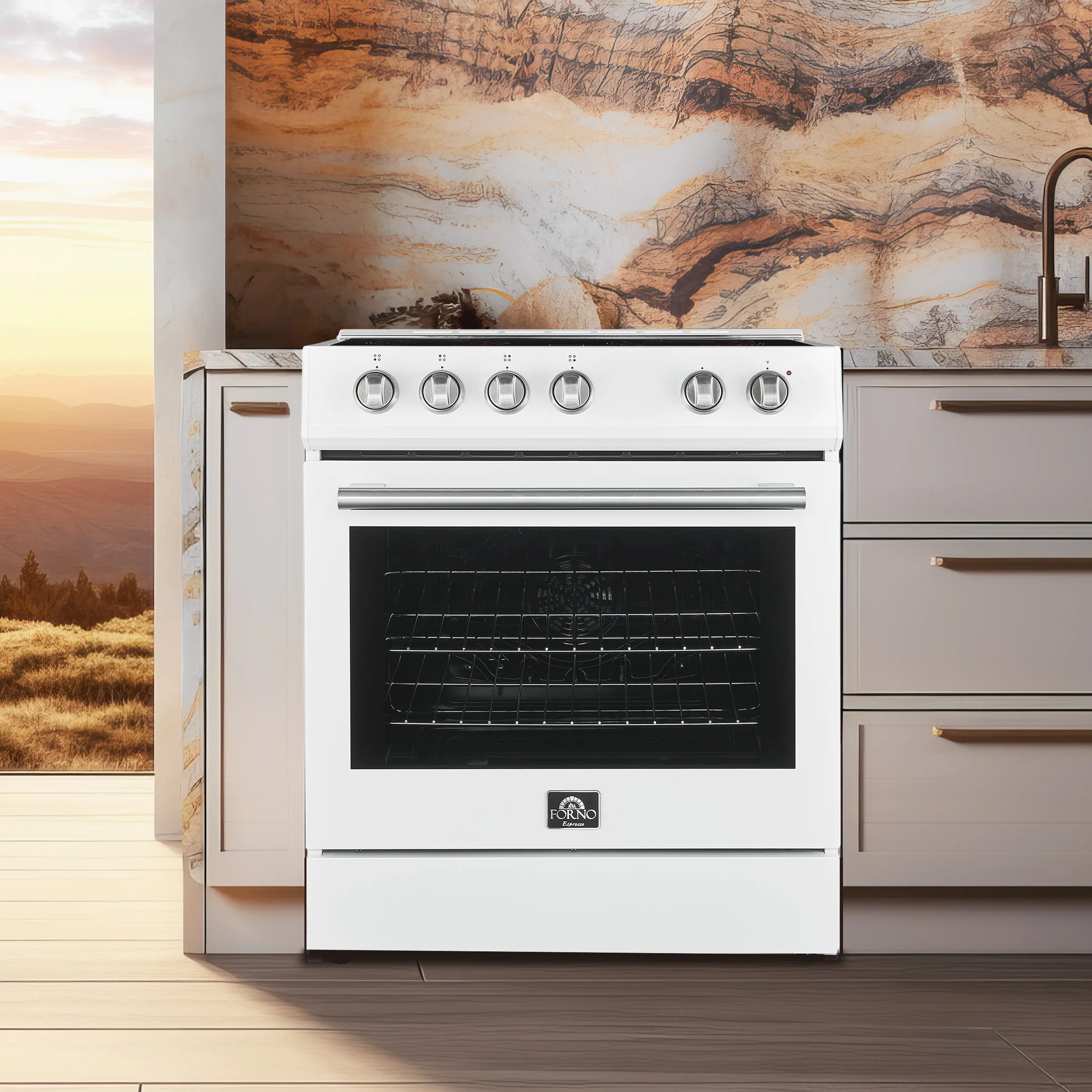Forno Premium White Kitchen Package with Range and Range Hood - FBDL-002-03CA - Image 4