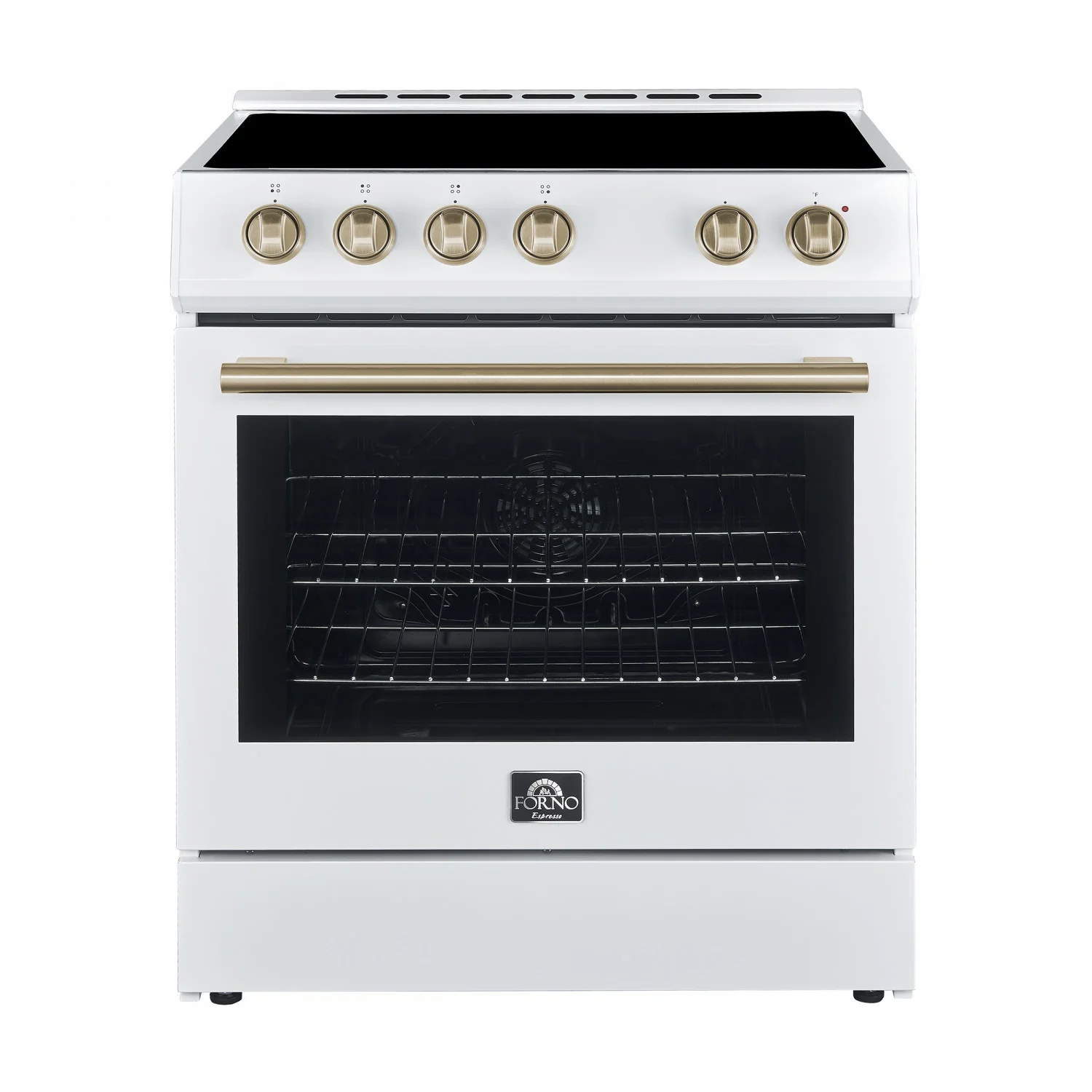 Forno Premium White Kitchen Package with Range, Bottom Freezer Refrigerator and Range Hood - FBDL-001-03CA - Image 3