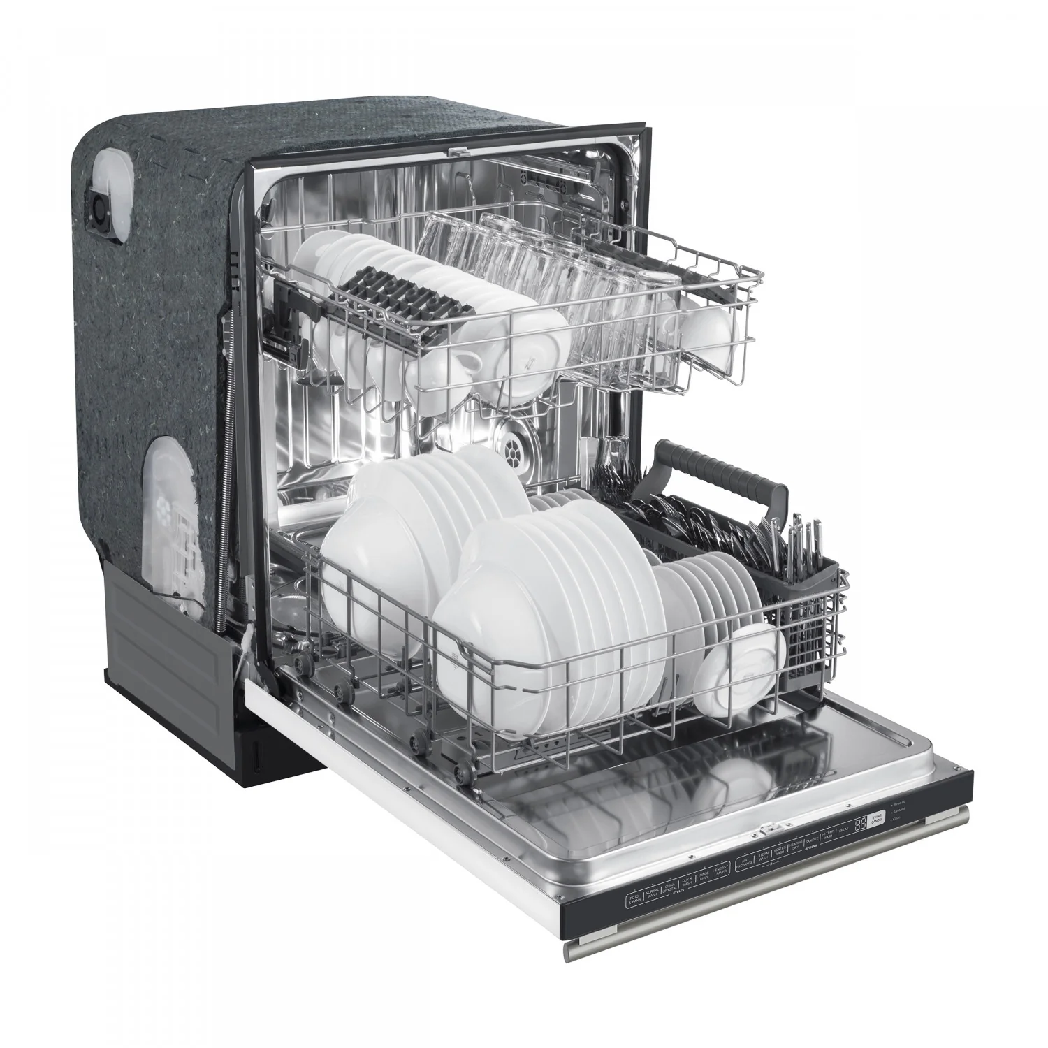 Forno Premium White Kitchen Package with Range, Bottom Freezer Refrigerator, Dishwasher and Range Hood - FBDL-006-03CA - Image 5