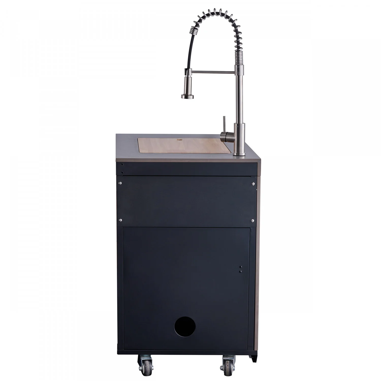 Forno Rimini Gray Countertop Outdoor Kitchen with 30" 62,600 BTU BBQ and Beverage Centre - FODKT2544BLK - Image 14