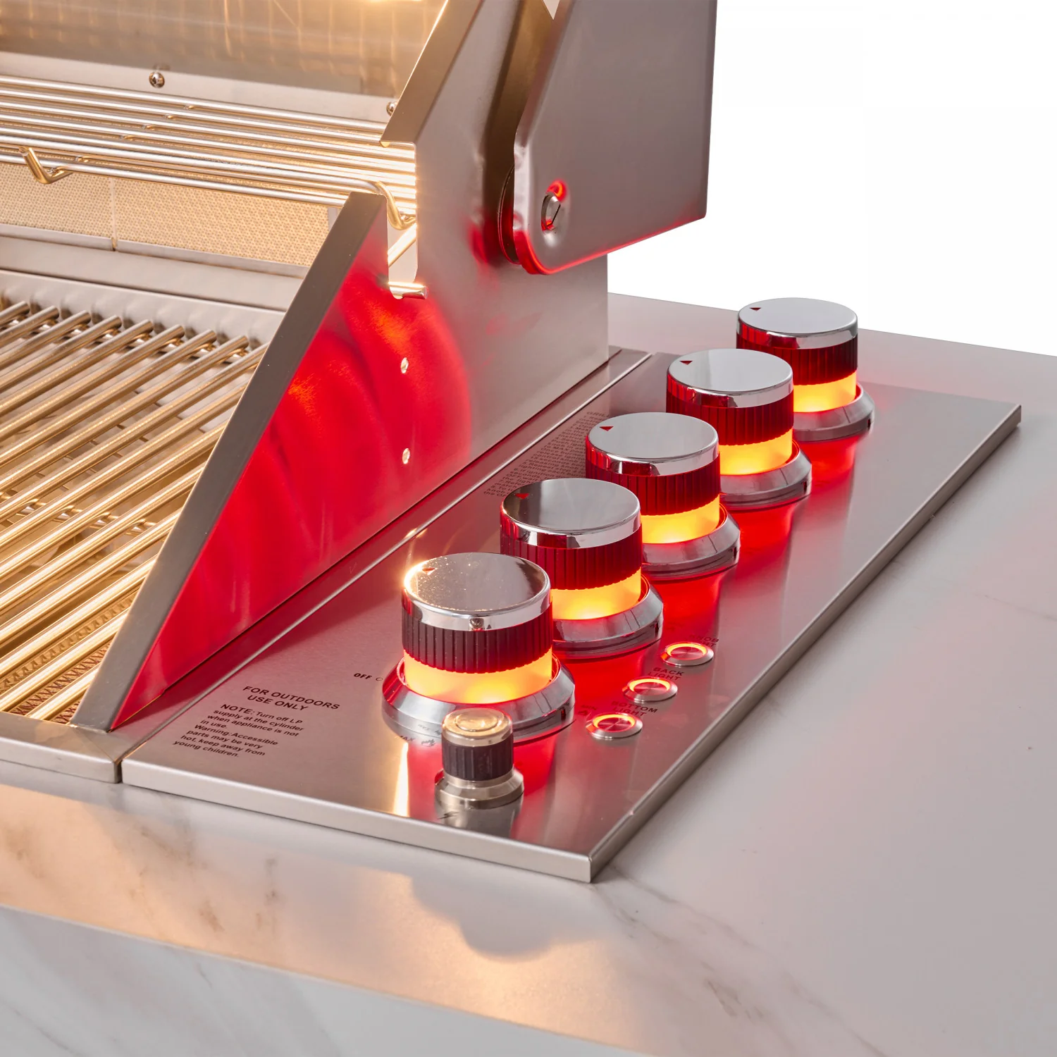 Forno Rimini White Countertop Outdoor Kitchen with 30" 62,600 BTU BBQ and 2 Beverage Centres (4.8 Cu. Ft.) - FODKT2575WHT - Image 10