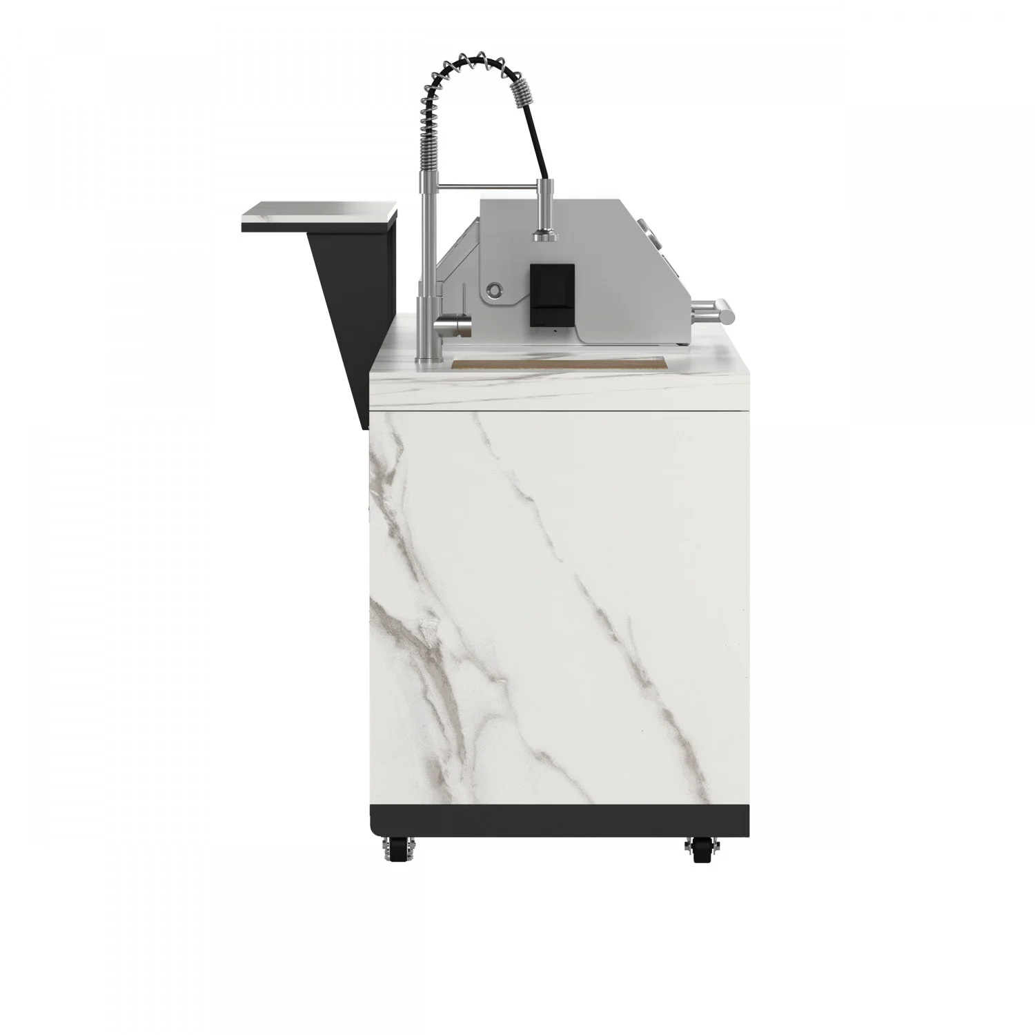 Forno Rimini White Countertop Outdoor Kitchen with 30" 62,600 BTU BBQ and 2 Beverage Centres (4.8 Cu. Ft.) - FODKT2575WHT - Image 12