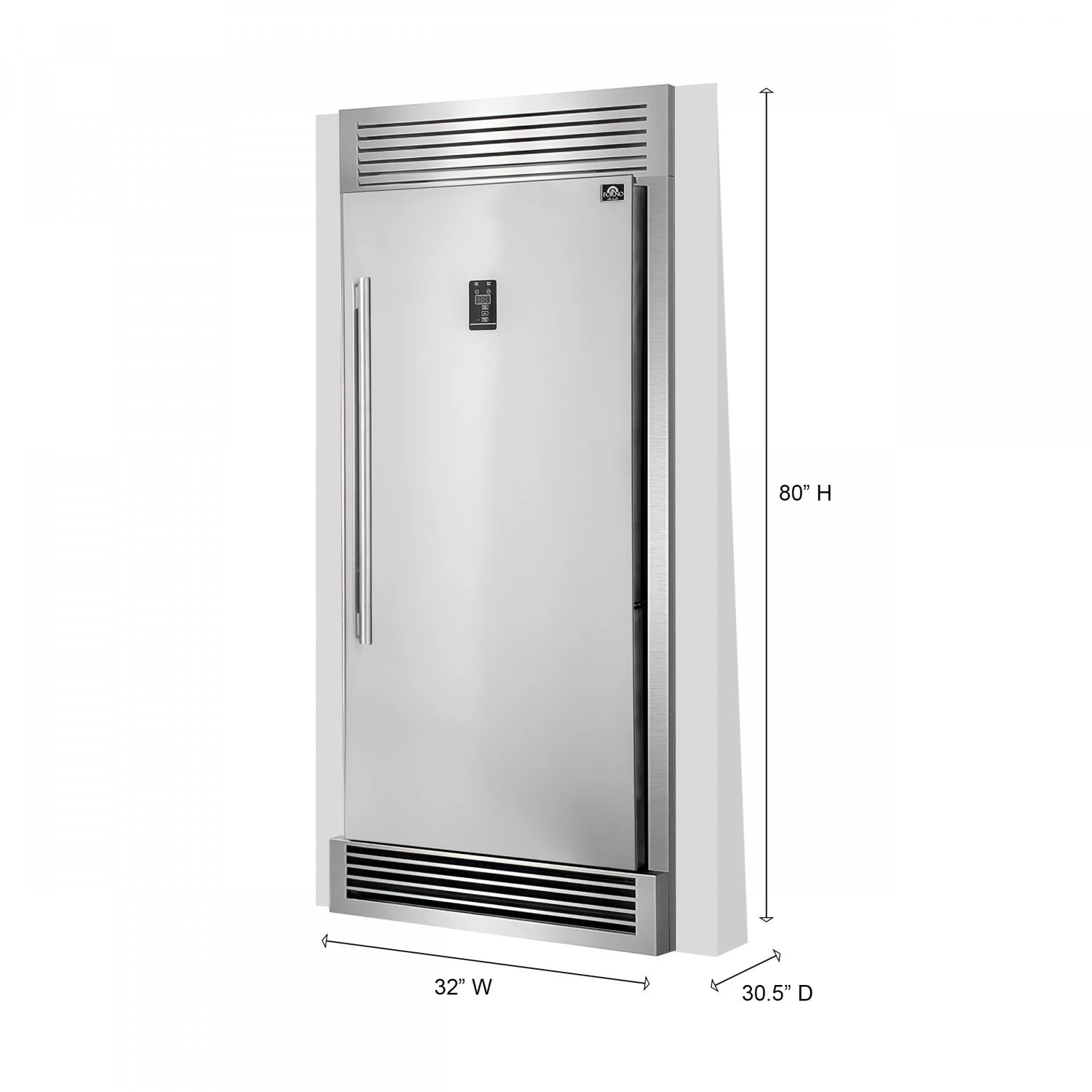 Forno Rizzuto 28" Stainless Steel Convertible Refrigerator/Freezer with Right Swing Door (13.8 Cu. Ft.) - FFFFD1933-32RS - Image 2