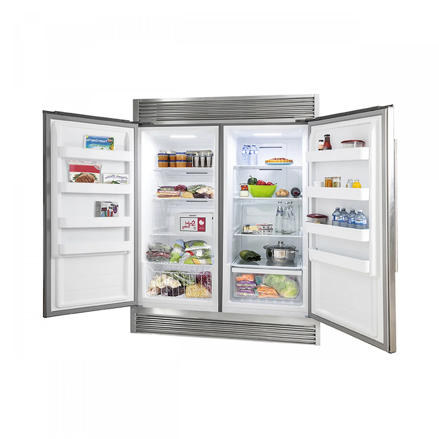 Forno Rizzuto 56" Stainless Steel 2-piece Convertible Refrigerator/Freezer (27.6 Cu. Ft.) - FFFFD1933-60S - Image 5