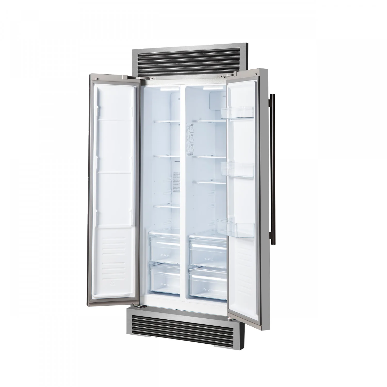 Forno Salerno 33" 15.6 Cu.Ft. Stainless Steel Built-in Side-by-Side Refrigerator - FFRBI1805-37SG - Image 6