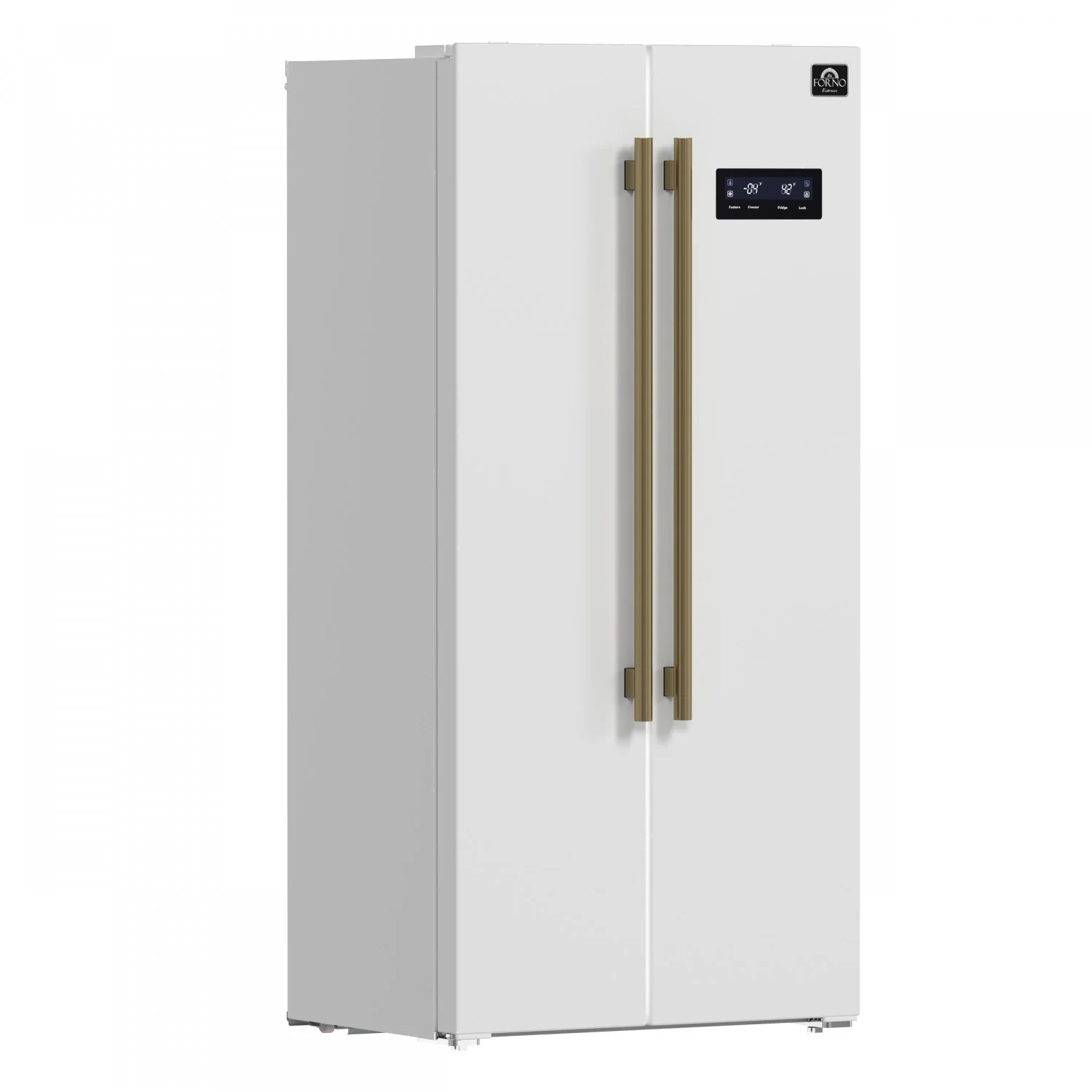 Forno Salerno 33" 15.6 Cu.Ft. White Freestanding Side-by-Side Refrigerator - FFRBI1805-33WHT - Image 3