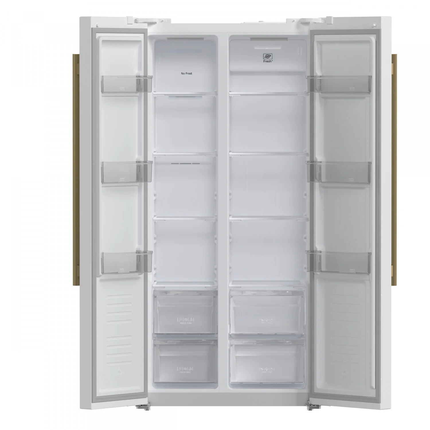 Forno Salerno 33" 15.6 Cu.Ft. White Freestanding Side-by-Side Refrigerator - FFRBI1805-33WHT - Image 4