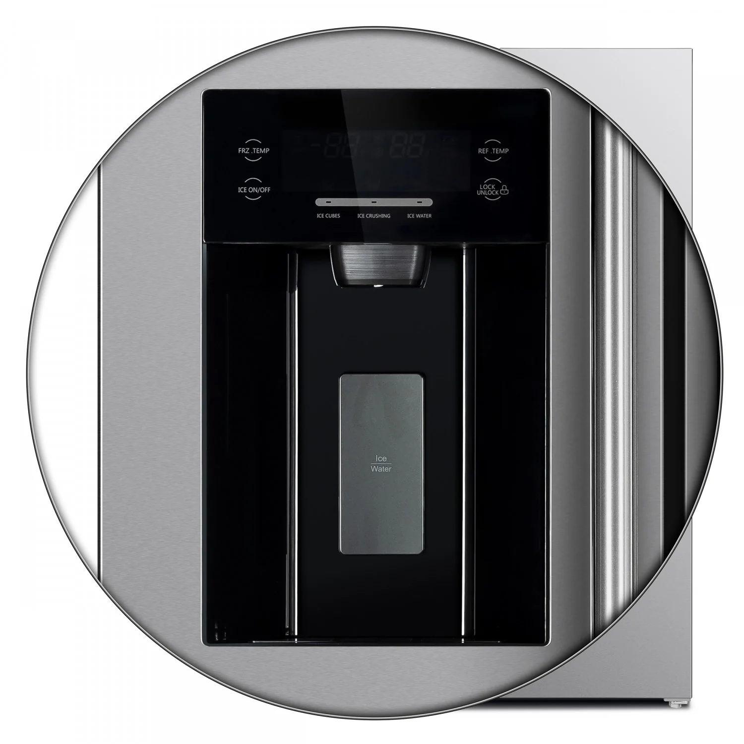 Forno Salerno 36" 20 Cu.Ft. Stainless Steel Freestanding Side-by-Side Refrigerator with Ice & Water Dispenser - FFRBI1844-36SB - Image 11