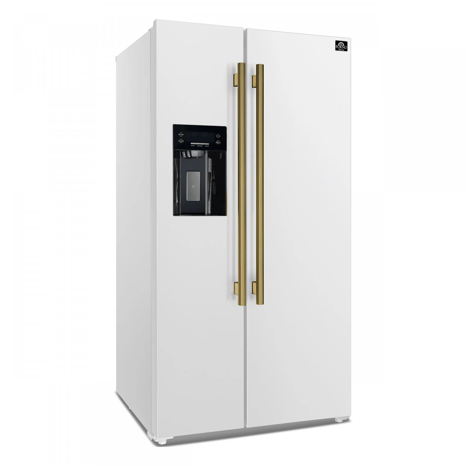 Forno Salerno 36" 20 Cu.Ft. White Side-by-Side Refrigerator with Ice & Water Dispenser - FFRBI1844-36WHT - Image 3