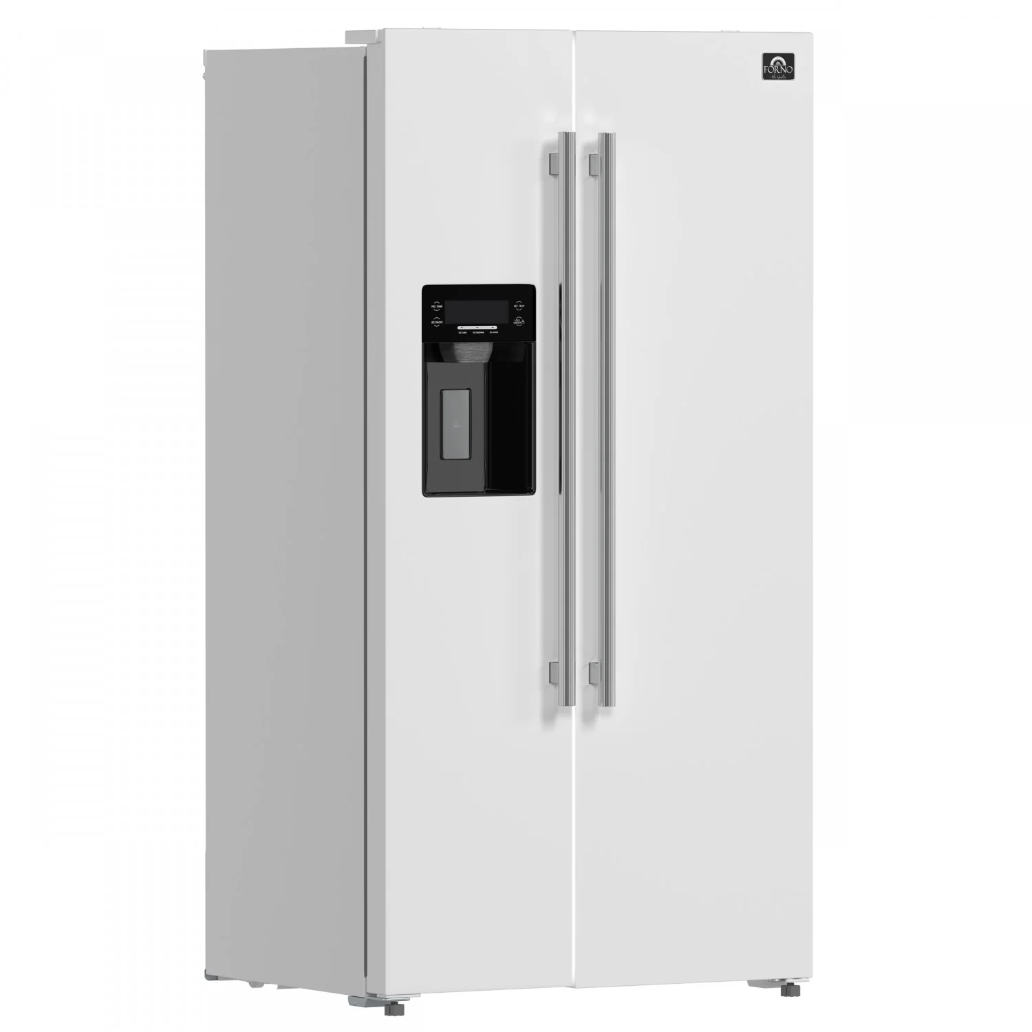 Forno Salerno 36" 20 Cu.Ft. White Side-by-Side Refrigerator with Ice & Water Dispenser - FFRBI1844-36WHT - Image 4
