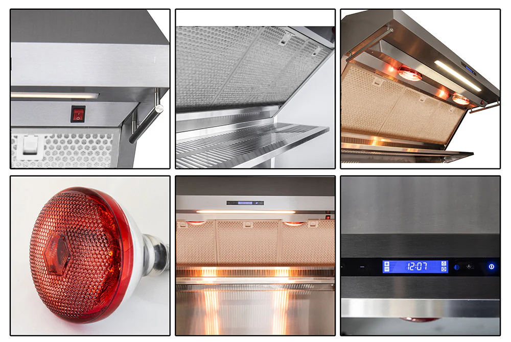 Forno Savona Stainless Steel 36" 1200 CFM Wall Mounted Range Hood - FRHWM5029-36HB - Image 4