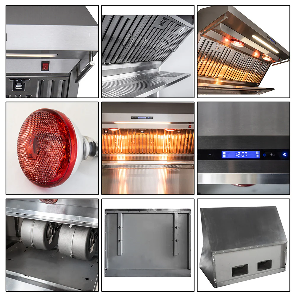 Forno Savona Stainless Steel 48" 1200 CFM Wall Mounted Range Hood - FRHWM5029-48 - Image 5