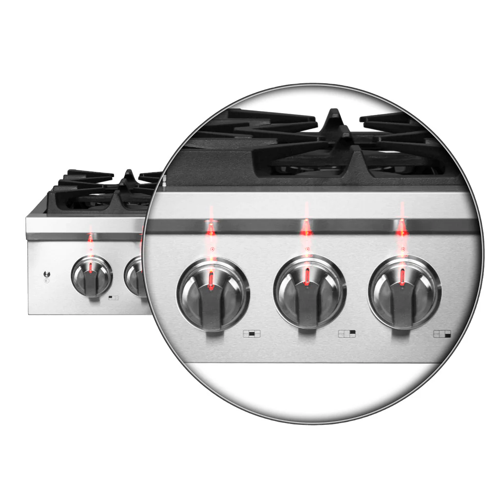 Forno Spezia Stainless Steel 30" Pro-style Gas Cooktop - FCTGS5751-30 - Image 6