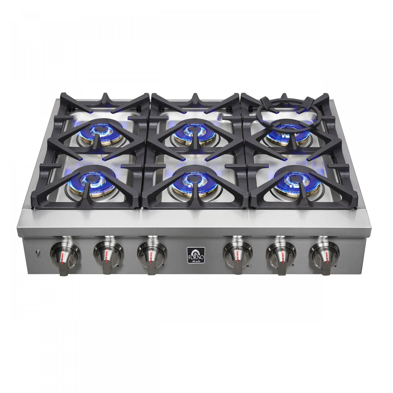 Forno Spezia Stainless Steel 36" Pro-style Gas Cooktop - FCTGS5751-36 - Image 10