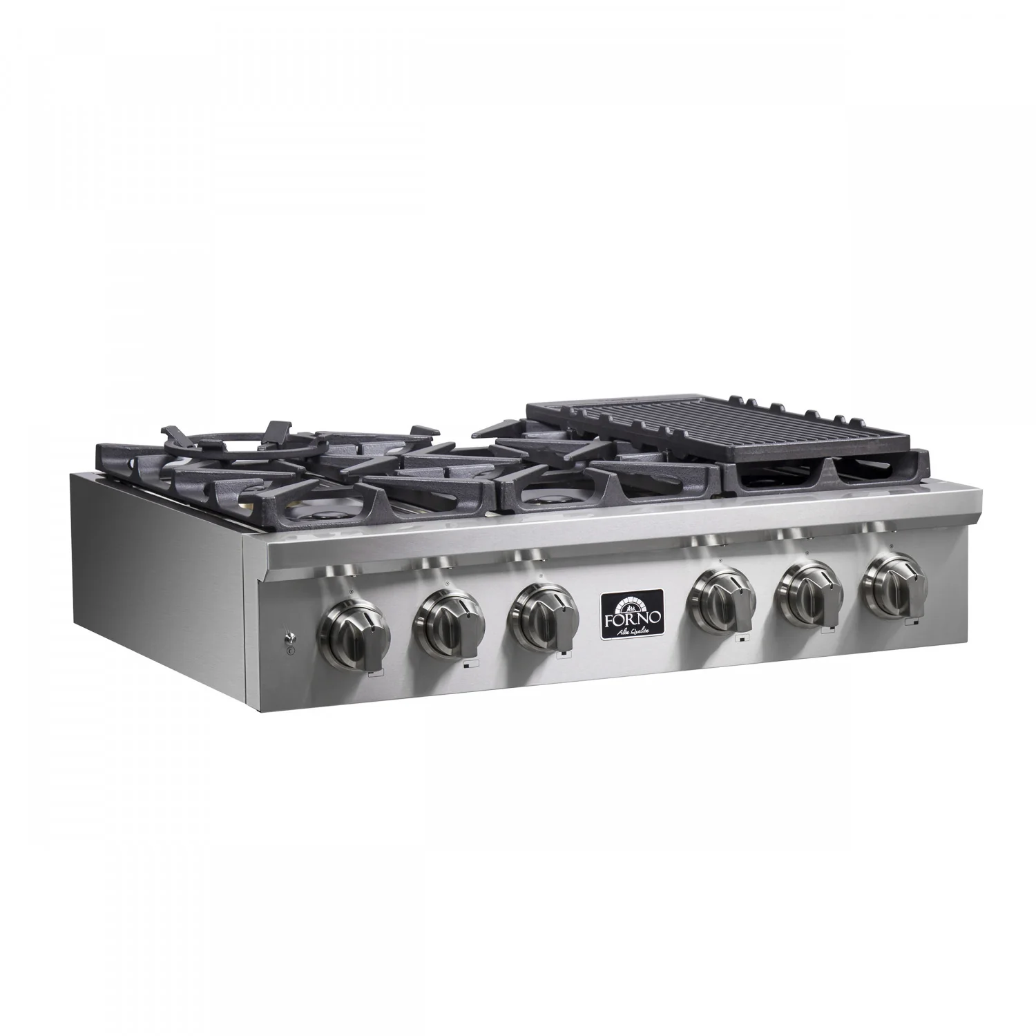 Forno Spezia Stainless Steel 36" Pro-style Gas Cooktop - FCTGS5751-36 - Image 3