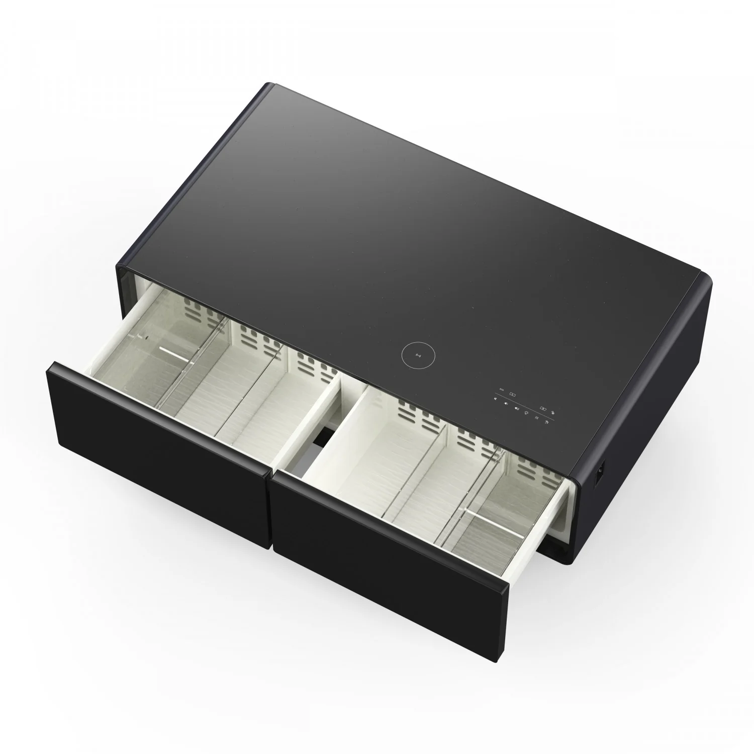 Forno Tavolo Smart Coffee Table With Dual Refrigerator Drawers - Black - FCTFR7006-51BLK - Image 5