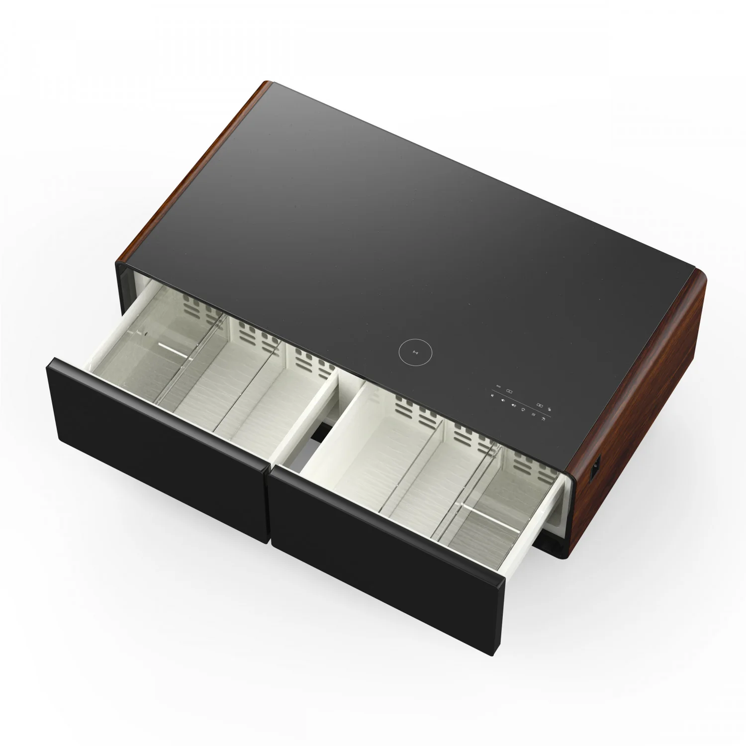 Forno Tavolo Smart Coffee Table With Dual Refrigerator Drawers - Wood - FCTFR7006-51WD - Image 11