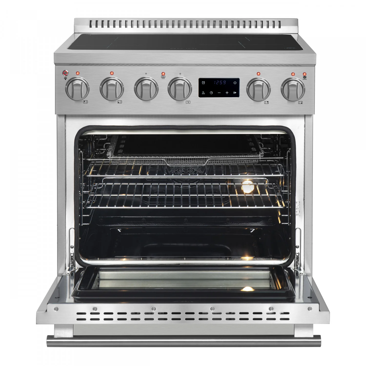Forno Torino Stainless Steel 30" True Convection Induction Range with Air Fry and Air Sous Vide (4.32 Cu. Ft.) - FFSIN0936-30 - Image 4