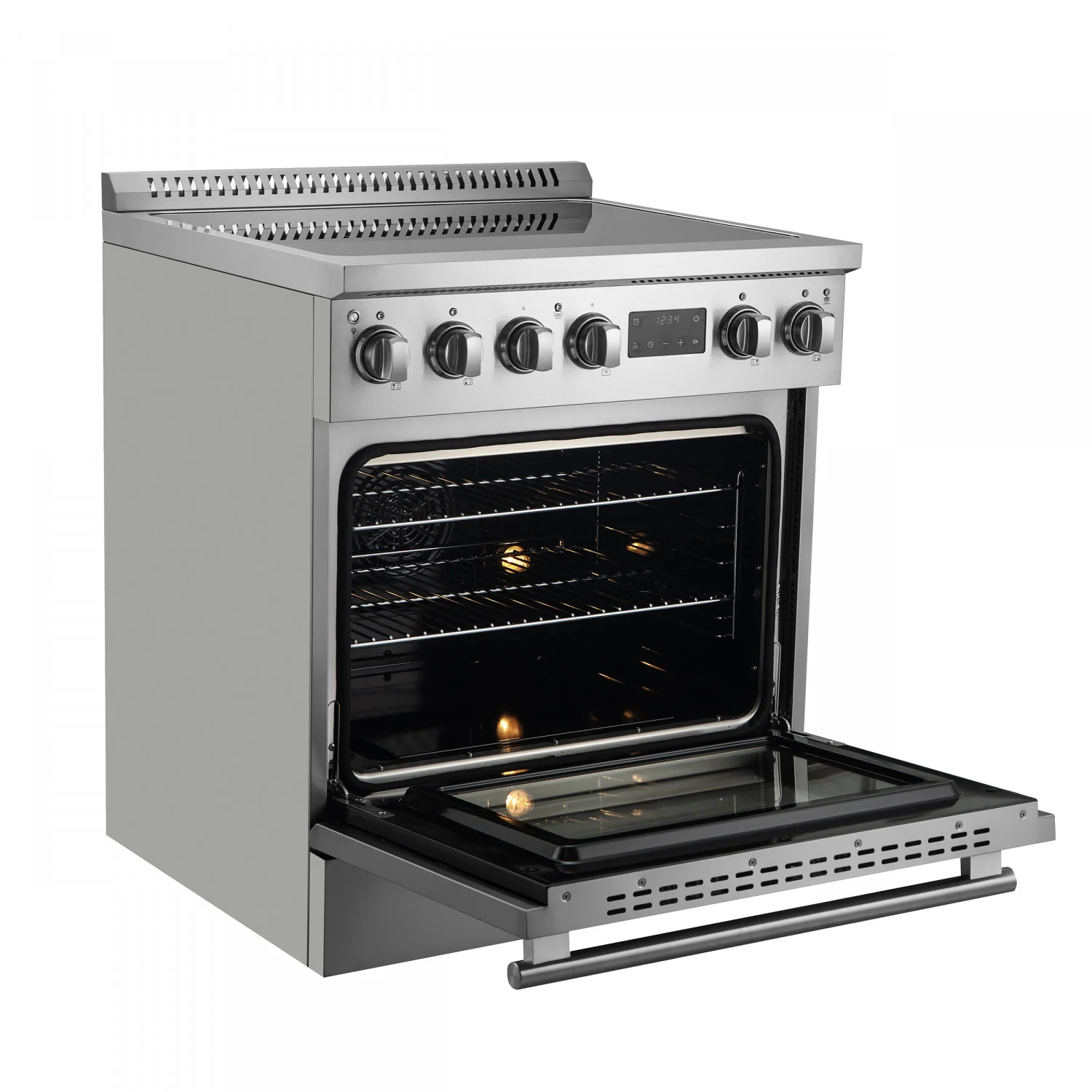 Forno Torino Stainless Steel 30" True Convection Induction Range with Air Fry and Air Sous Vide (4.32 Cu. Ft.) - FFSIN0936-30 - Image 5