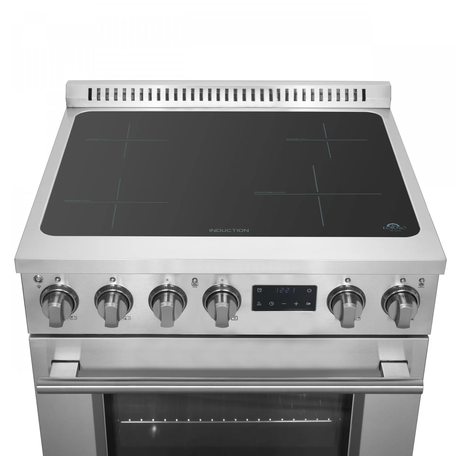 Forno Torino Stainless Steel 30" True Convection Induction Range with Air Fry and Air Sous Vide (4.32 Cu. Ft.) - FFSIN0936-30 - Image 7