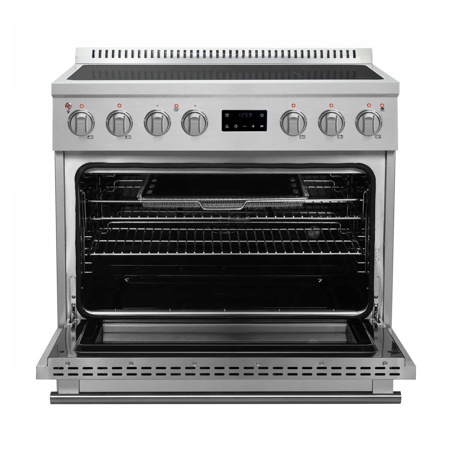 Forno Torino Stainless Steel 36" True Convection Induction Range with Air Fry and Air Sous Vide (5.36 Cu. Ft.) - FFSIN0936-36 - Image 4