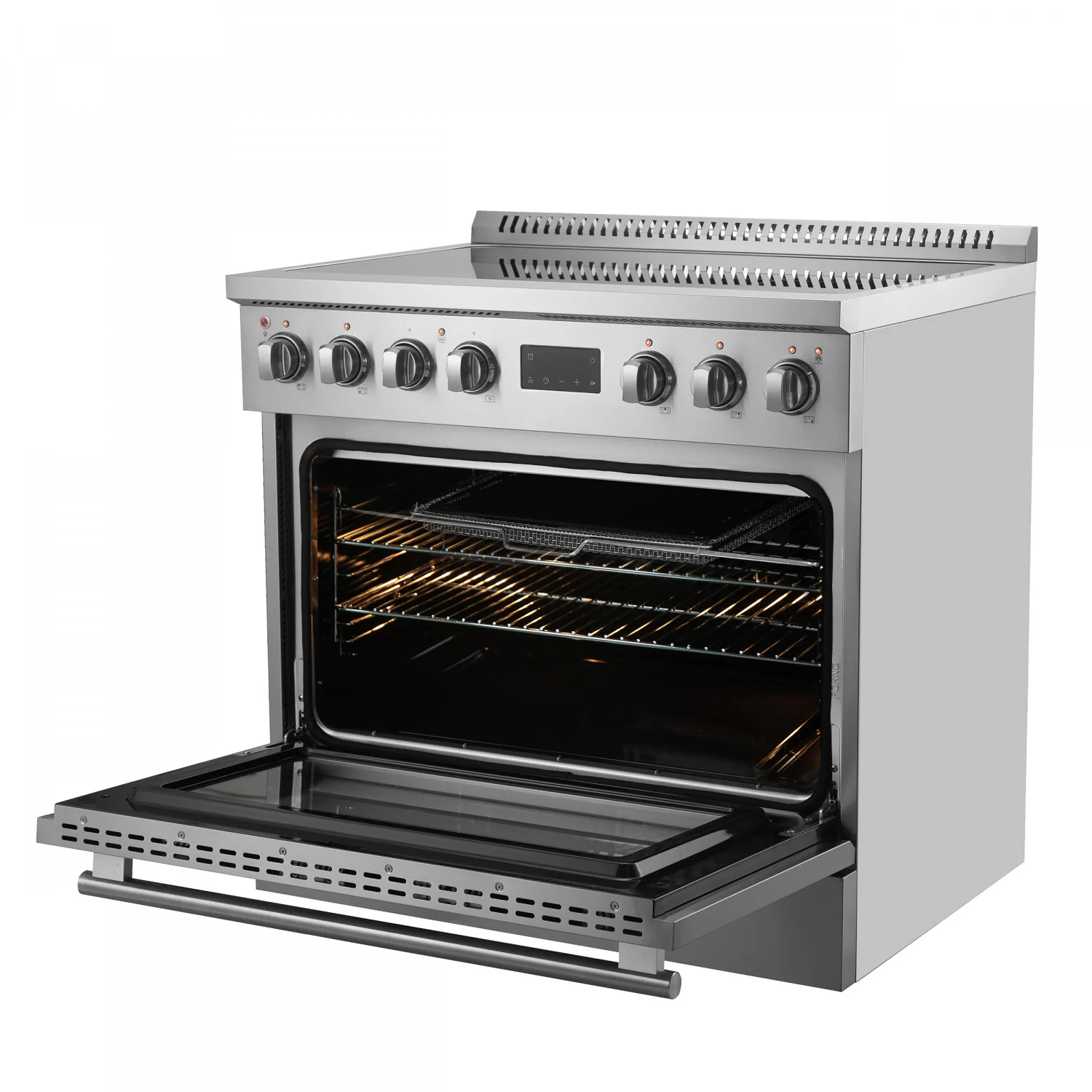 Forno Torino Stainless Steel 36" True Convection Induction Range with Air Fry and Air Sous Vide (5.36 Cu. Ft.) - FFSIN0936-36 - Image 6