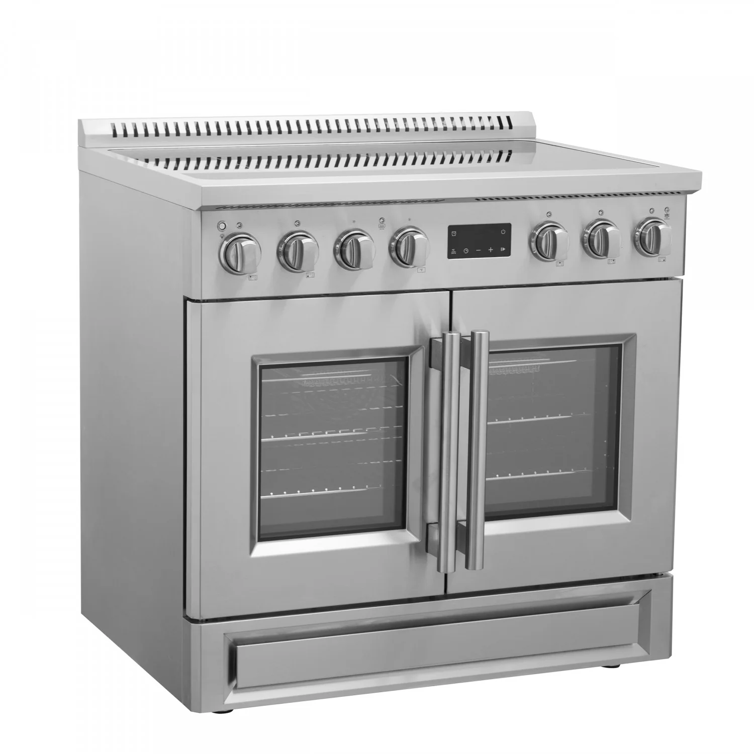 Forno Torino Stainless Steel 36" True Convection Induction Range with Air Fry and Air Sous Vide (5.36 Cu. Ft.) - FFSIN0950-36 - Image 2