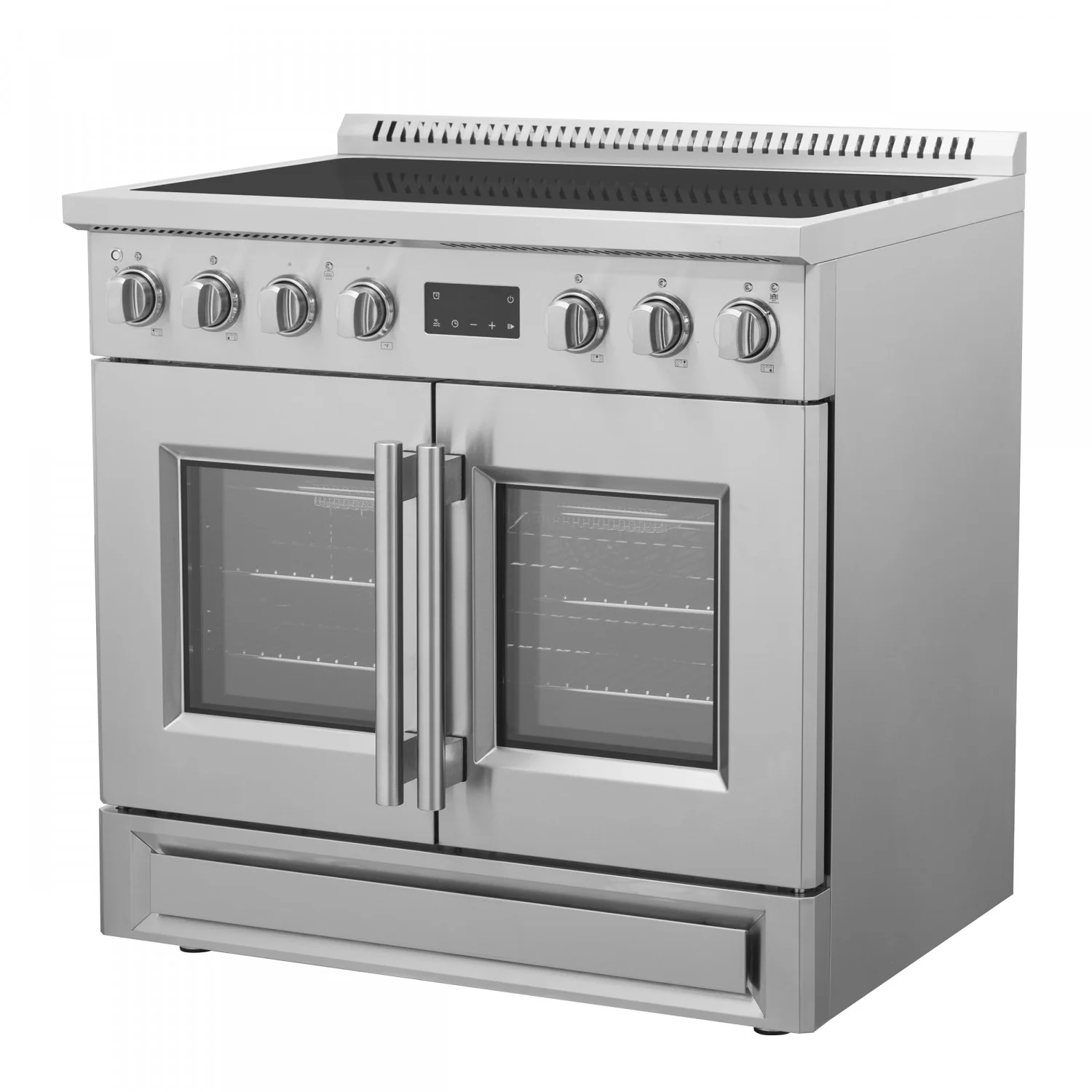 Forno Torino Stainless Steel 36" True Convection Induction Range with Air Fry and Air Sous Vide (5.36 Cu. Ft.) - FFSIN0950-36 - Image 3